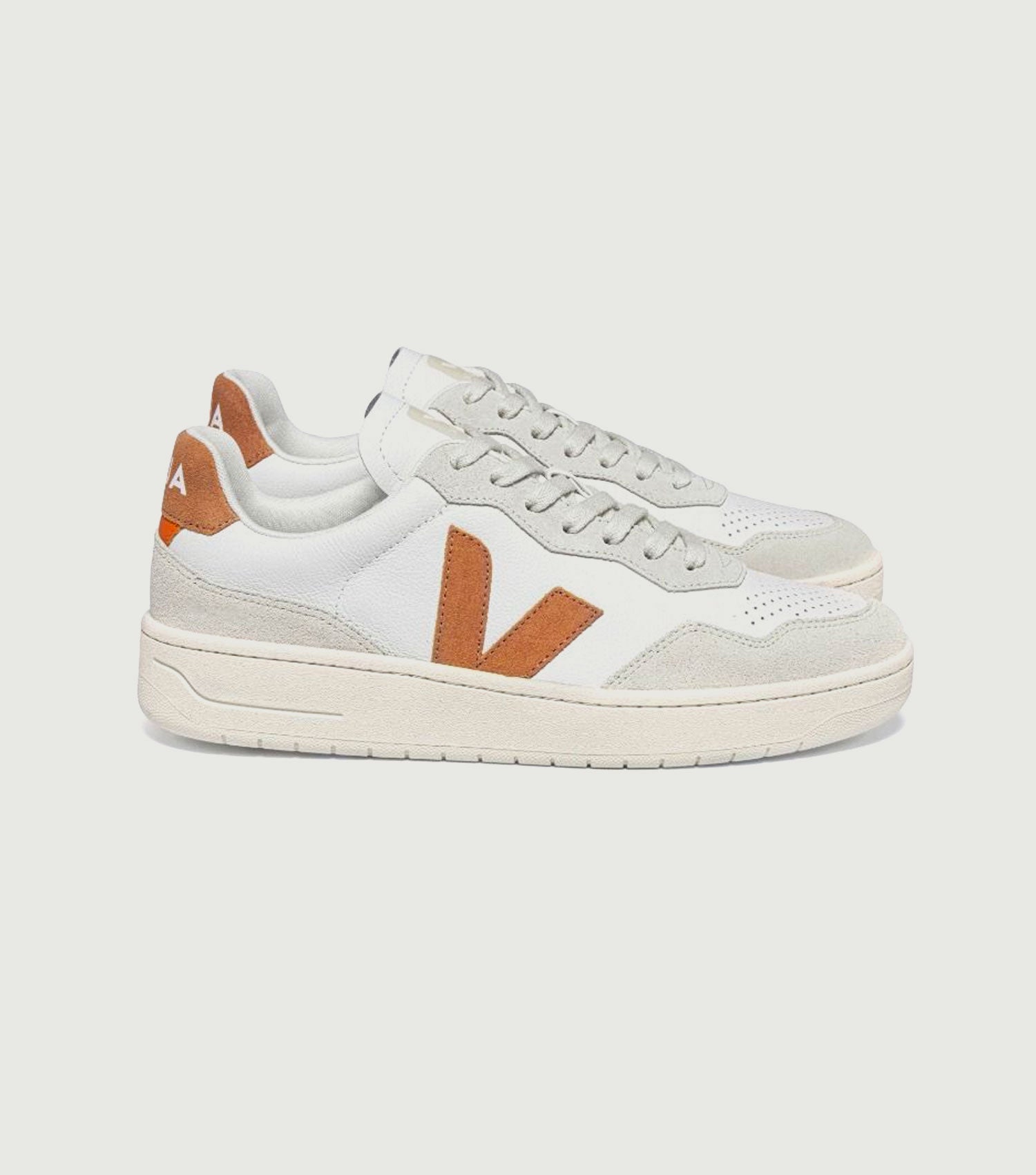 V-90 O.T. Leather Extra White Umber - Veja