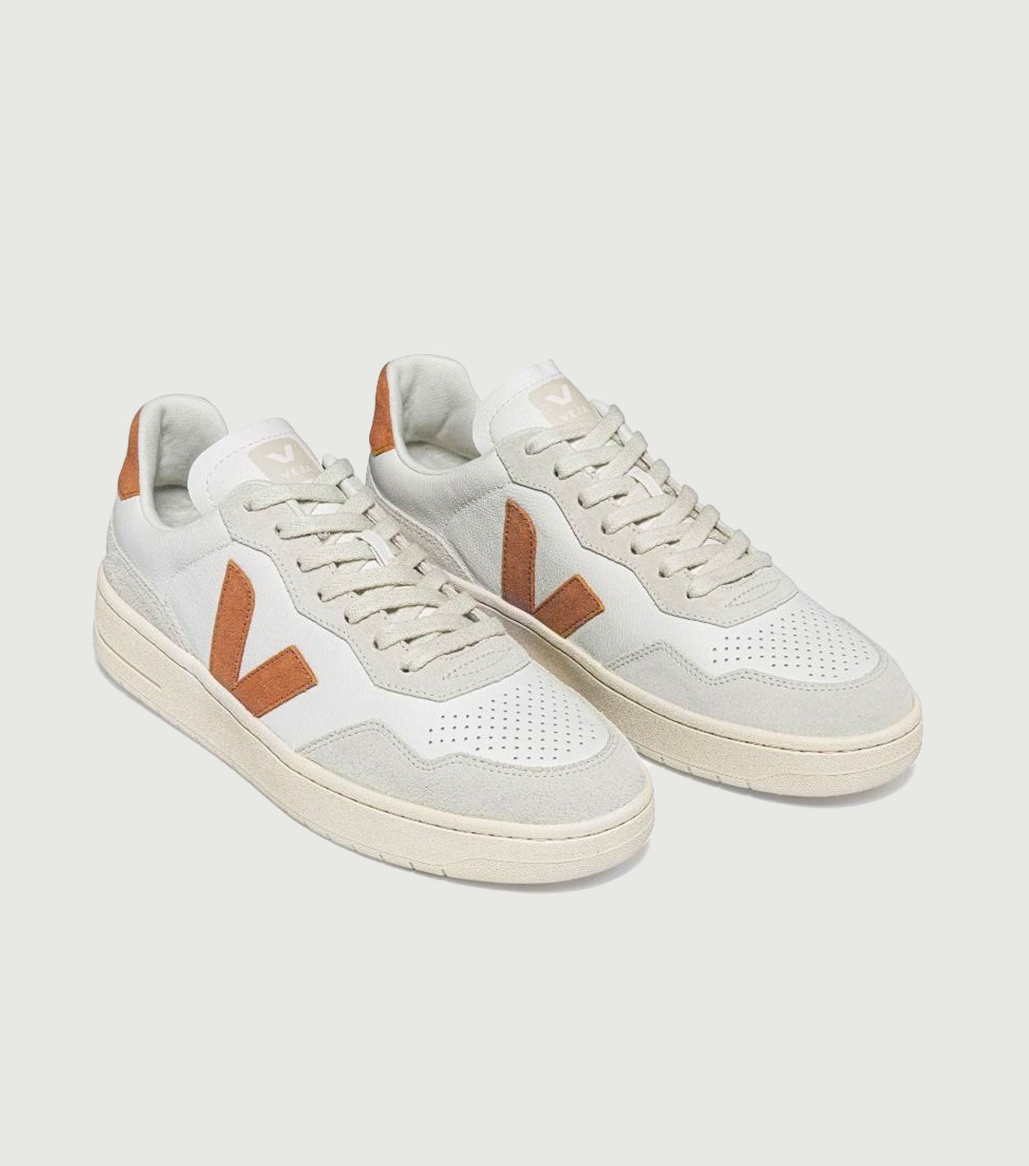 V-90 O.T. Leather Extra White Umber - Veja