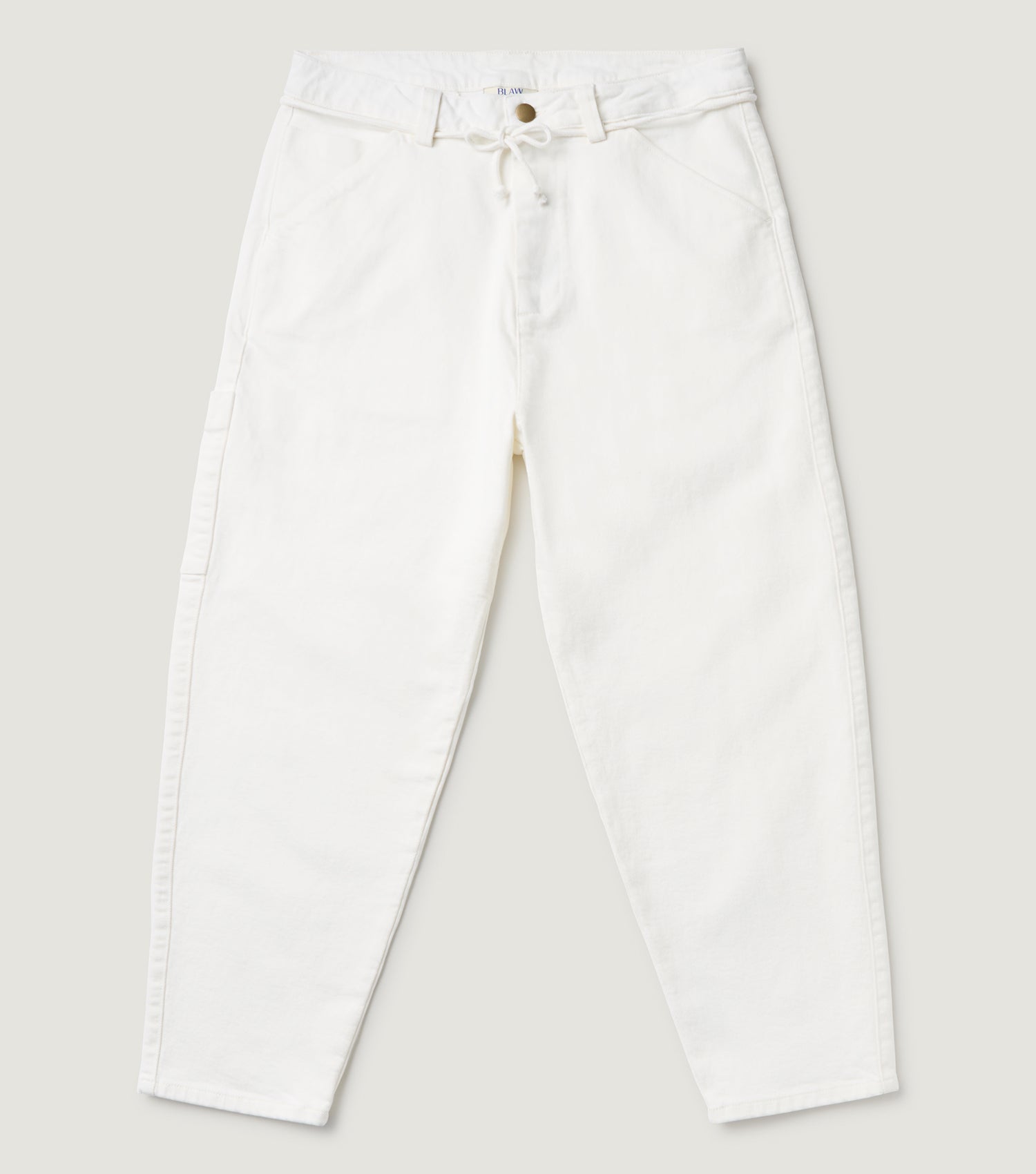 Carrot Crop Cord pant Ridge Twill Ecru - BLAW