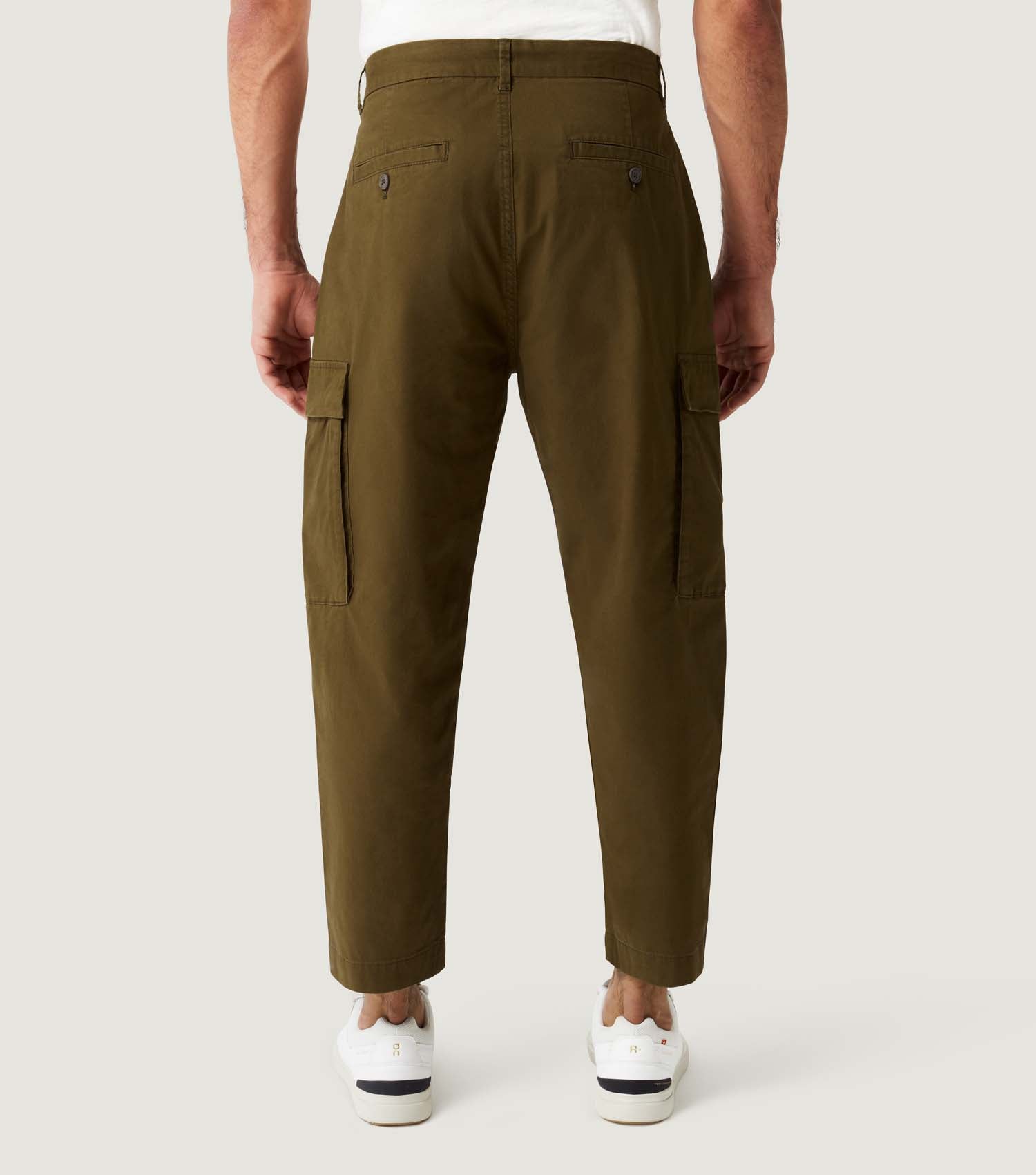 Carrot Cargo One pleg Pant 20/60 Dobby Army - BLAW