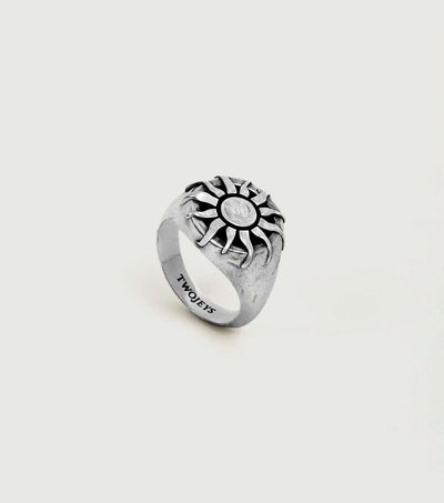 Organic Sun Ring Silver - TwoJeys