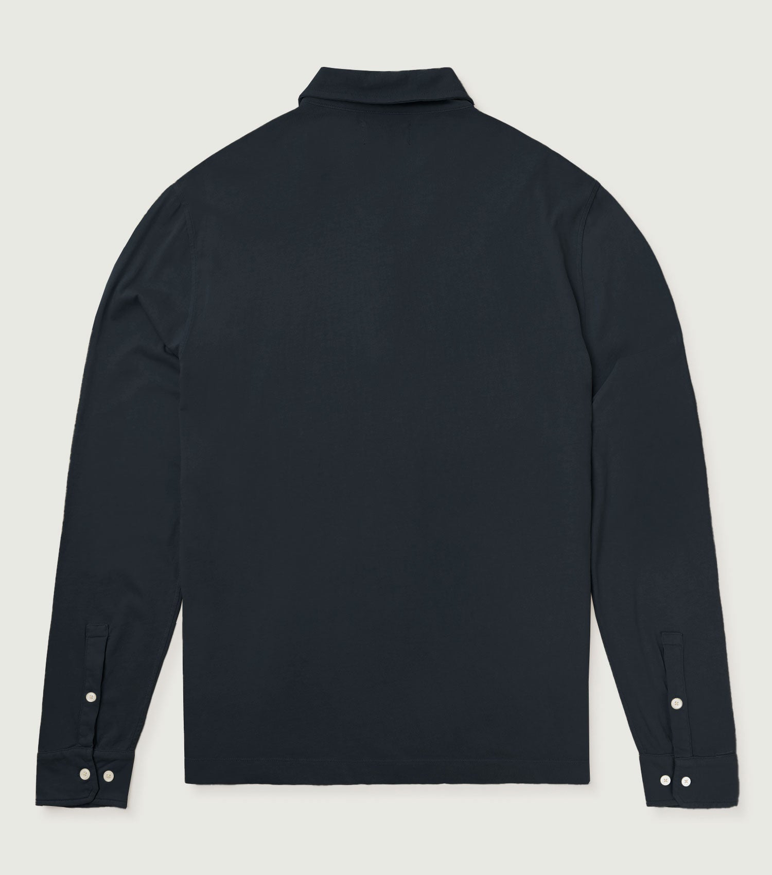 Cotton Long Sleeve Polo Night - BLAW