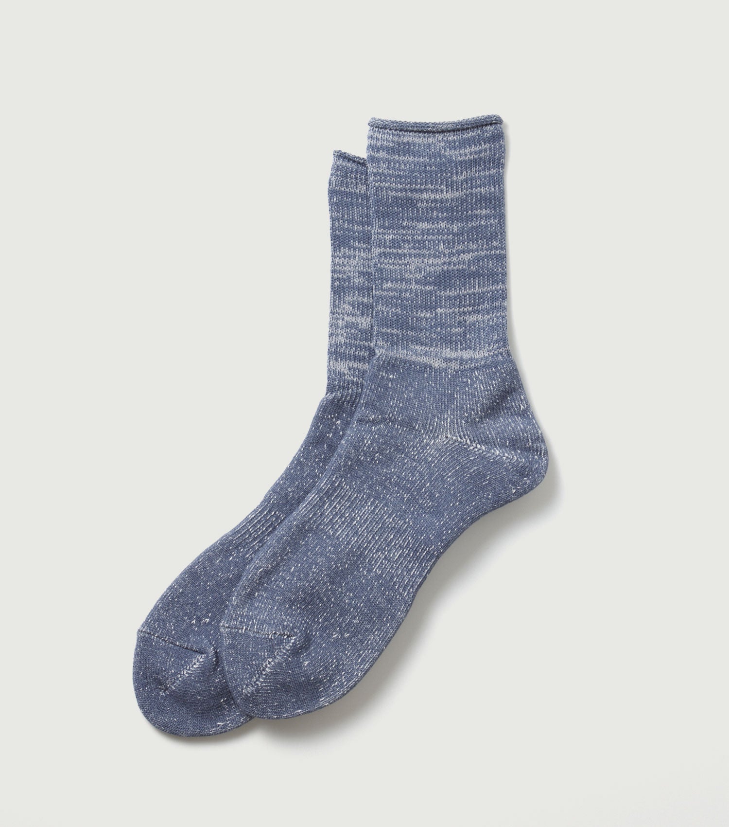 Washi Pile Crew Socks Slate Blue - Rototo