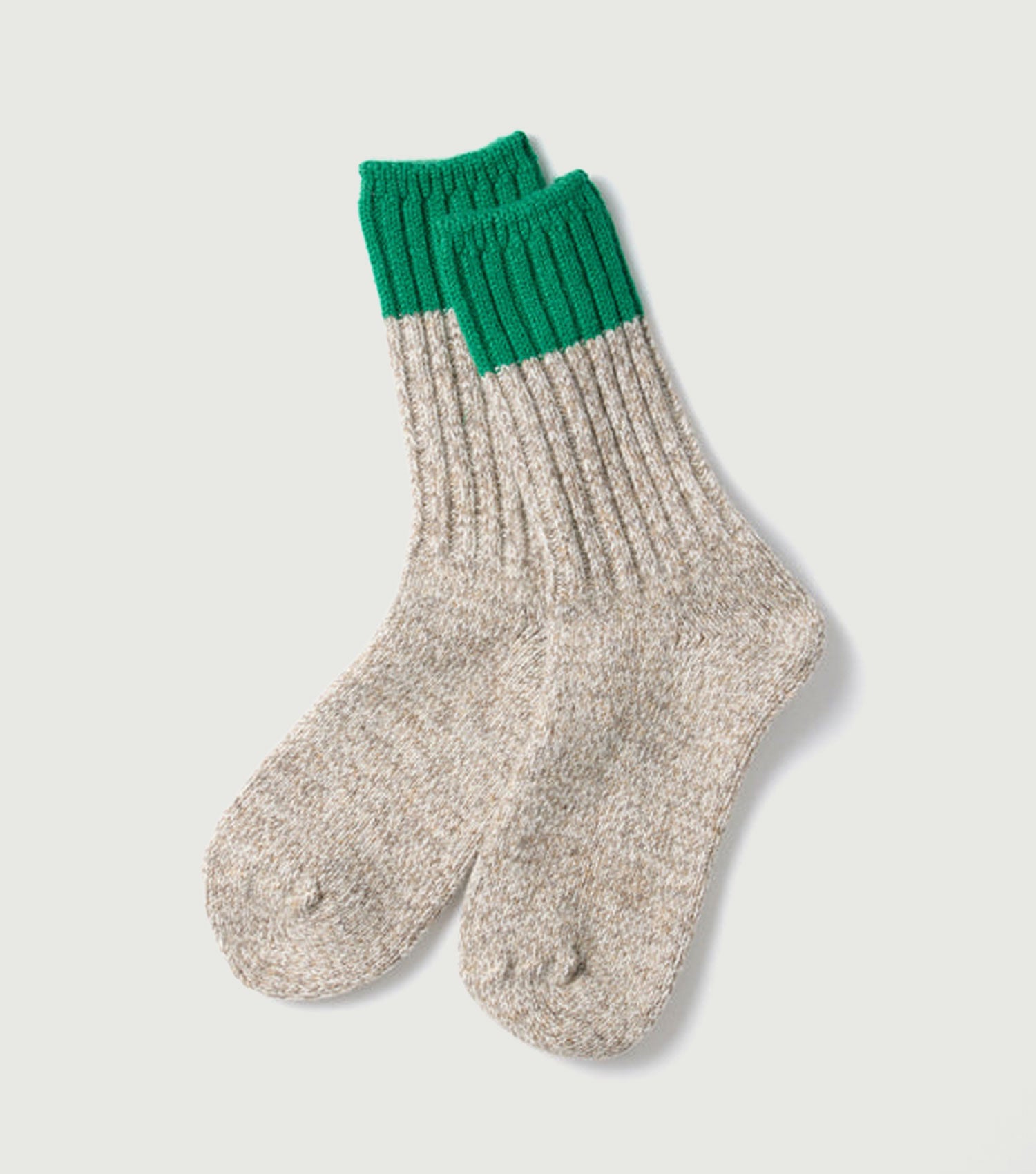 Merino Wool Ragg Socks Green - Rototo