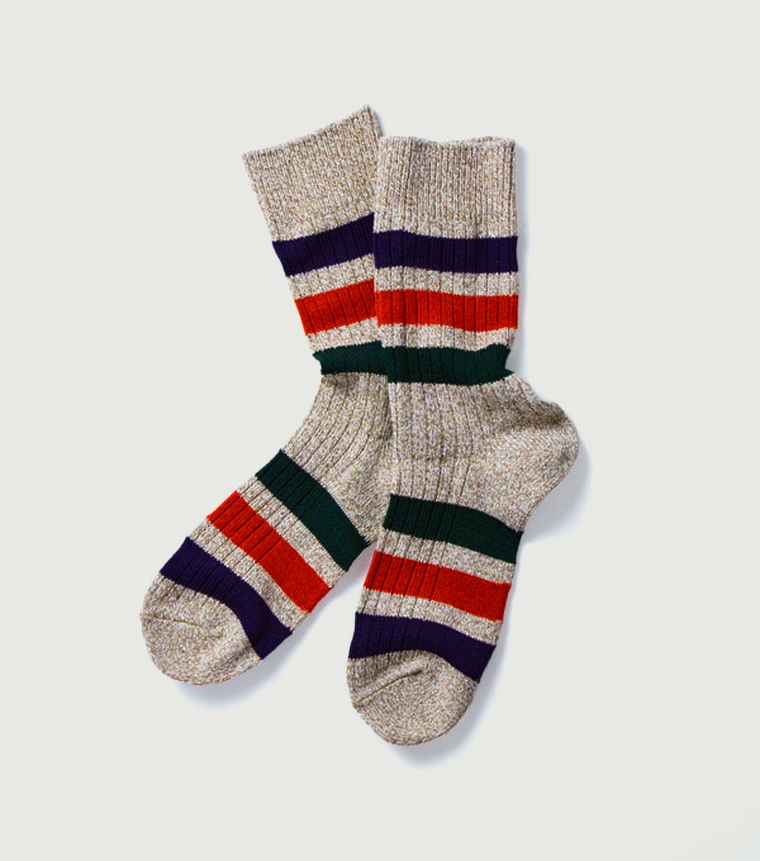 Park Stripe Crew Socks - Rototo