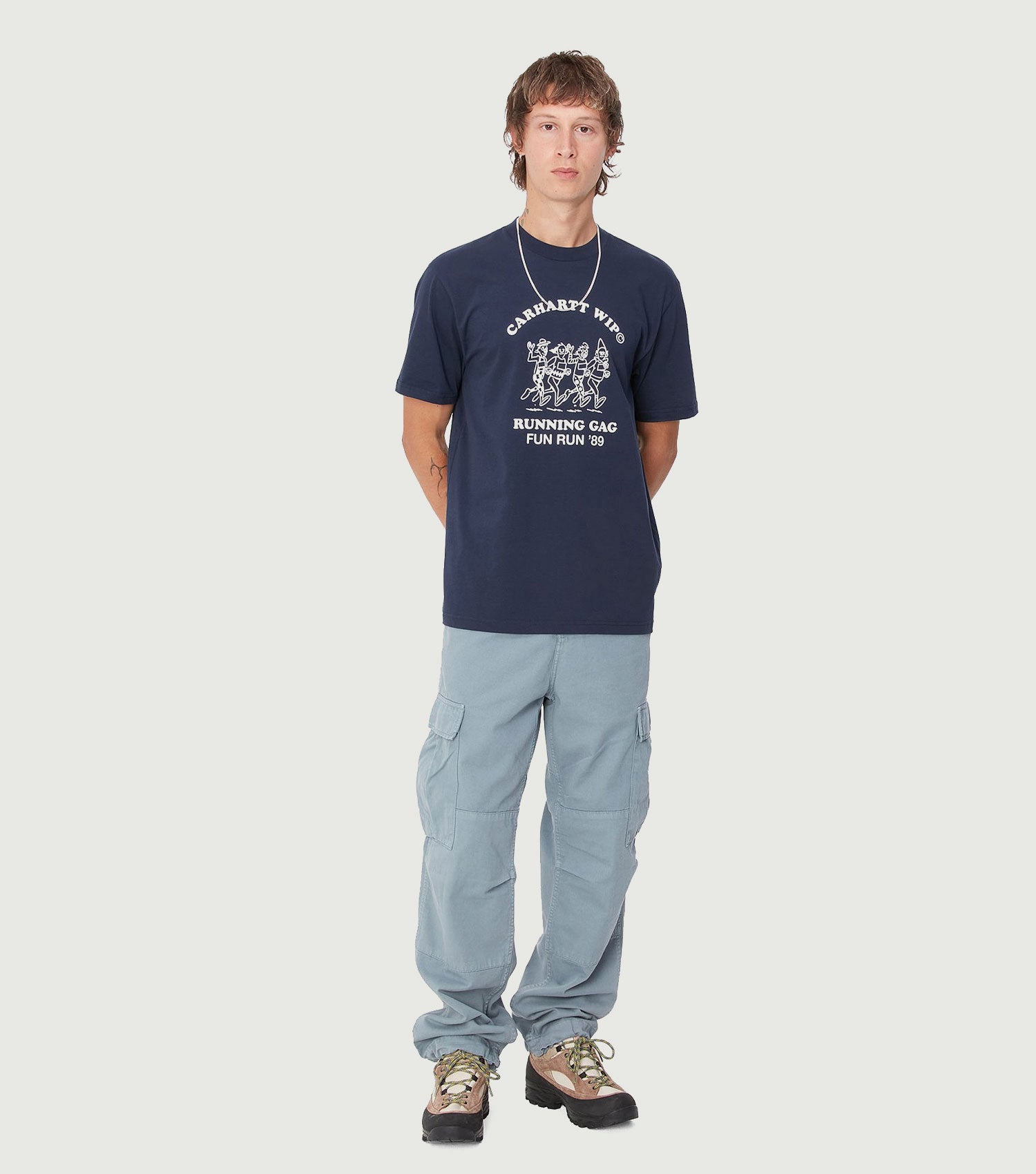 S/S Fun Run T-Shirt Air Force Blue - Carhartt