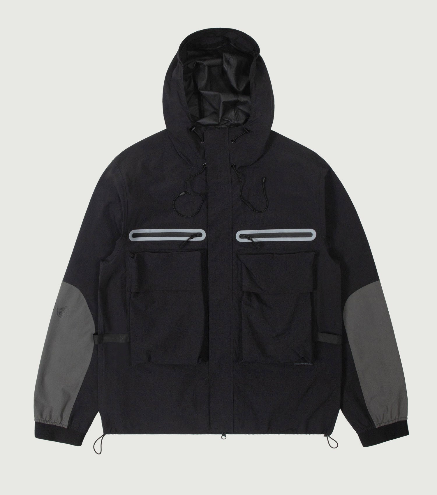 Black Climate Hooded Jkt Black - Purple Mountain