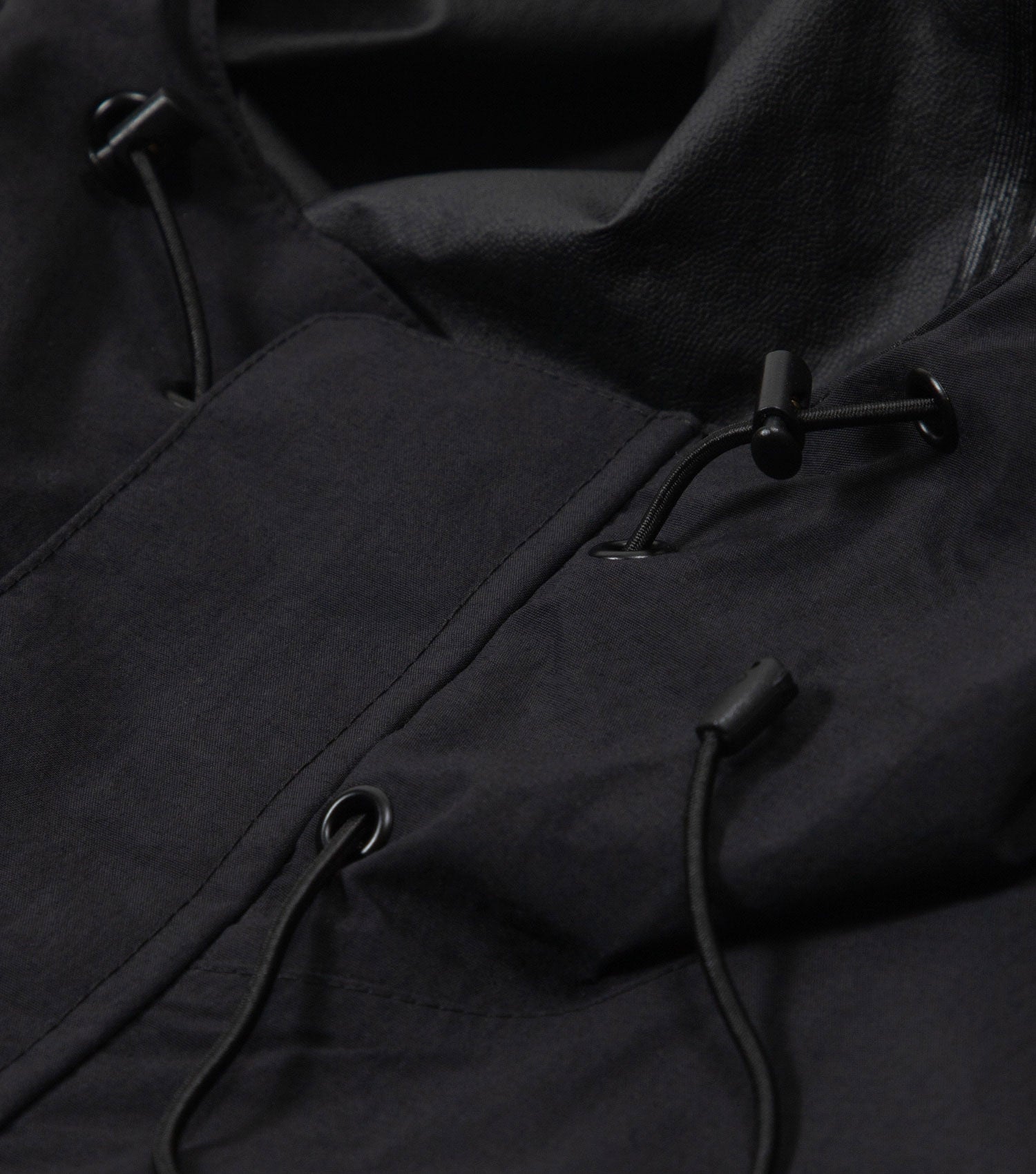 Black Climate Hooded Jkt Black - Purple Mountain