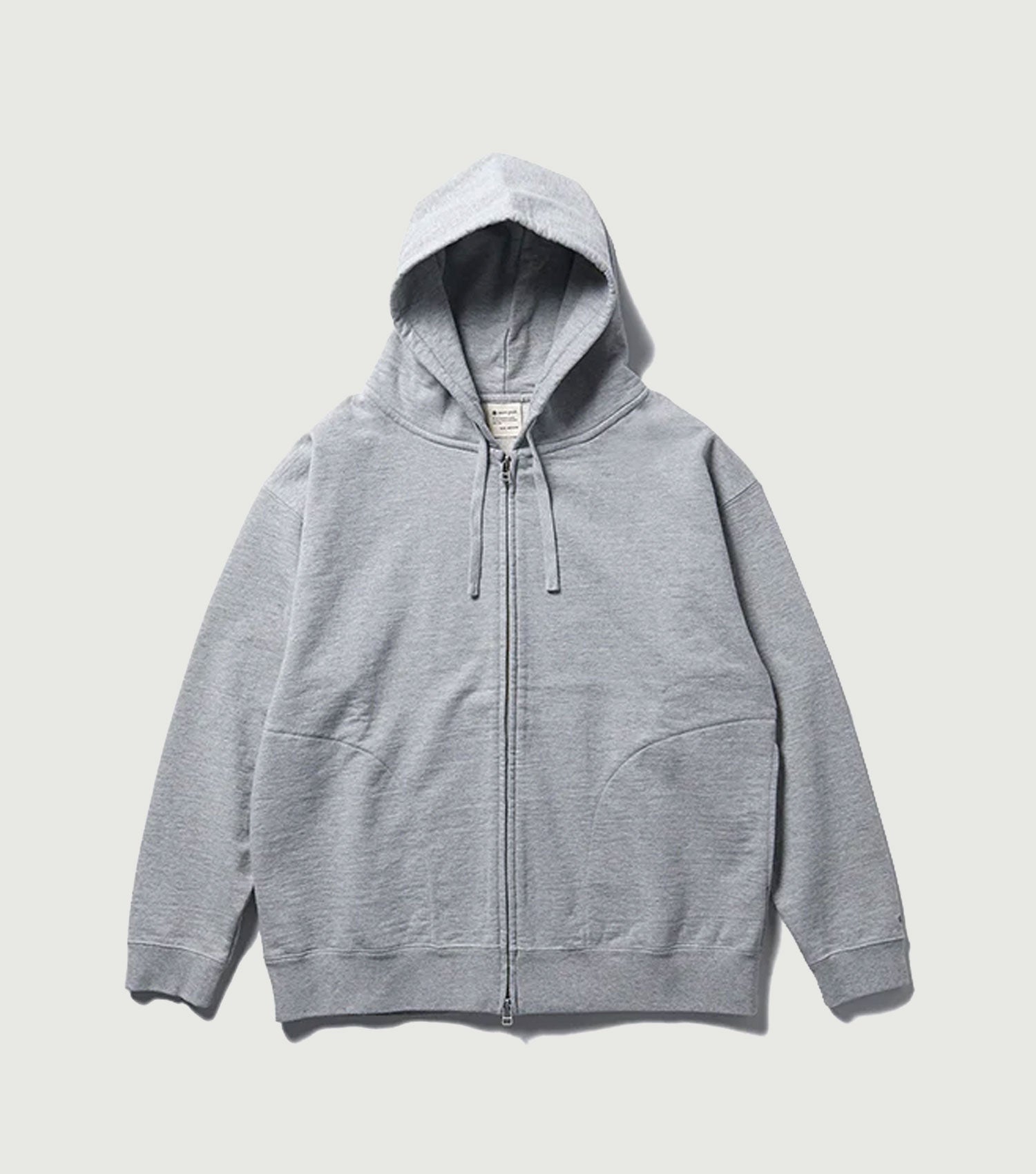 Recycled Cotton Zip Up Hoodie Grey - Snow Peak