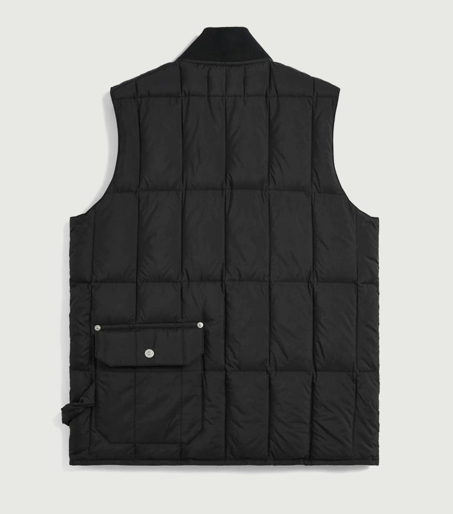 Work W-Zip Lib Down Vest Black - TAION