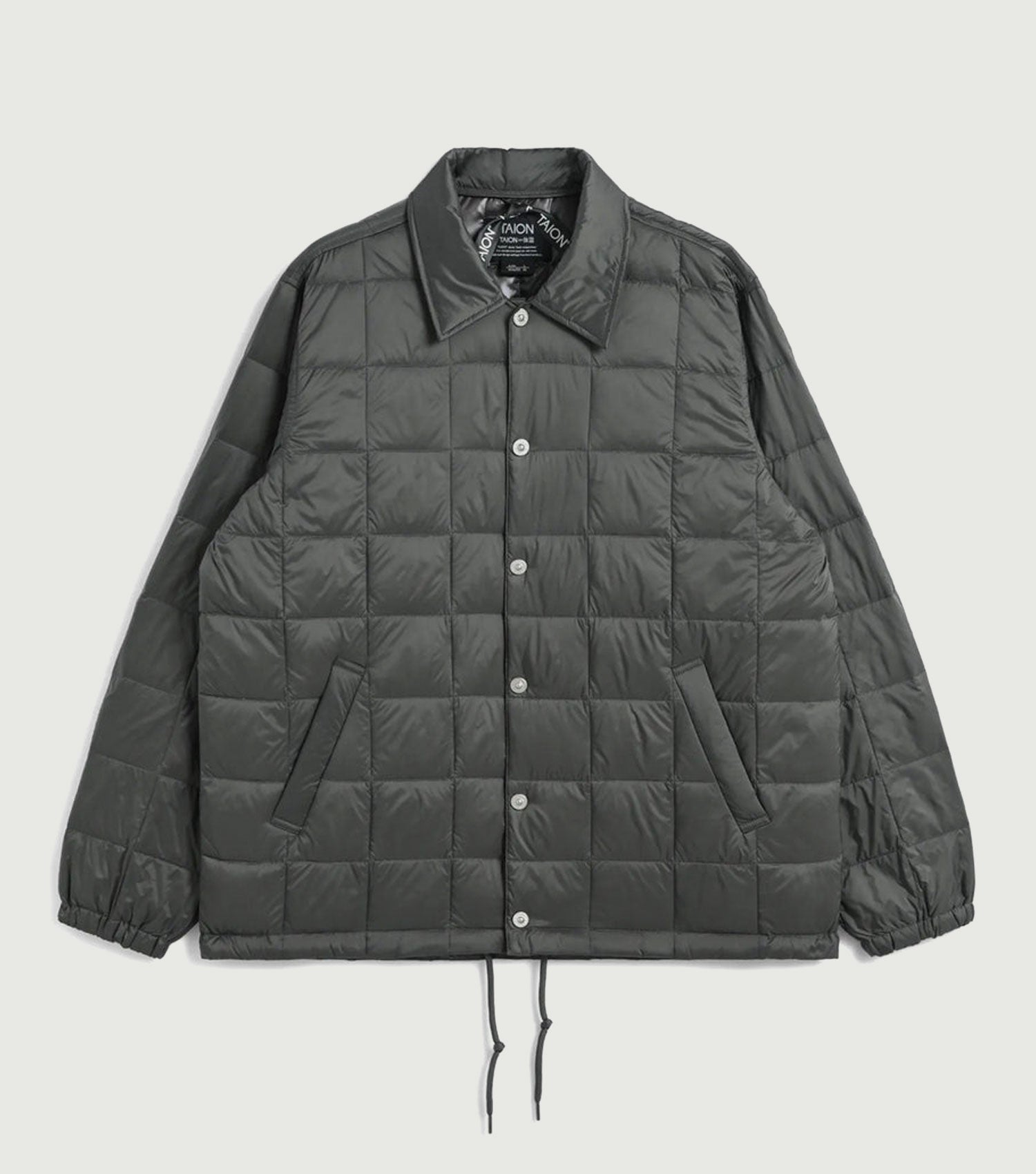 Down Coach Jacket D.Charcoal - TAION