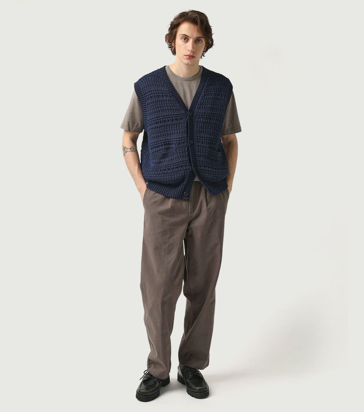Cardigan Vest Navy - Corridor