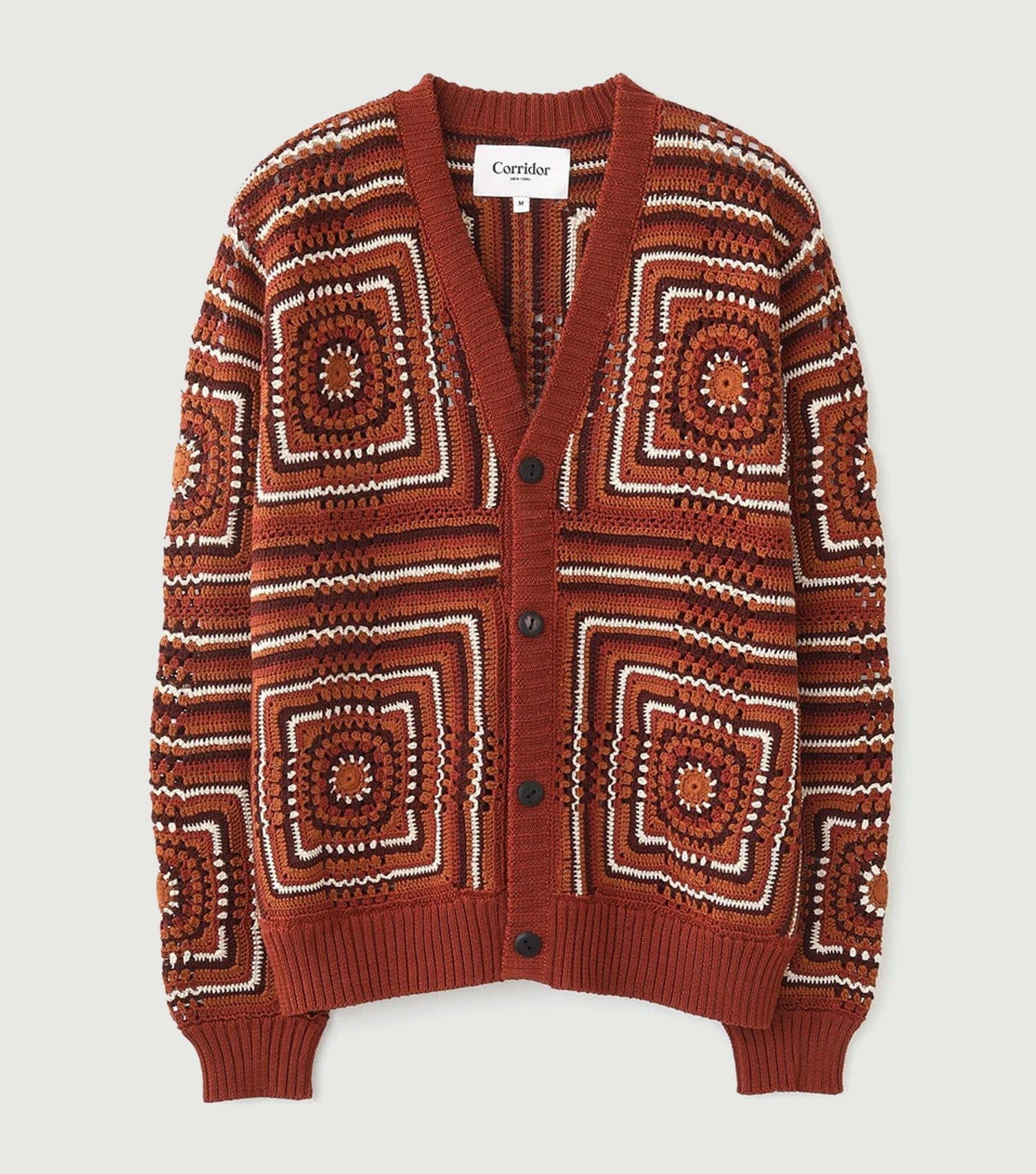 Siena Crochet Cardigan Brown - Corridor