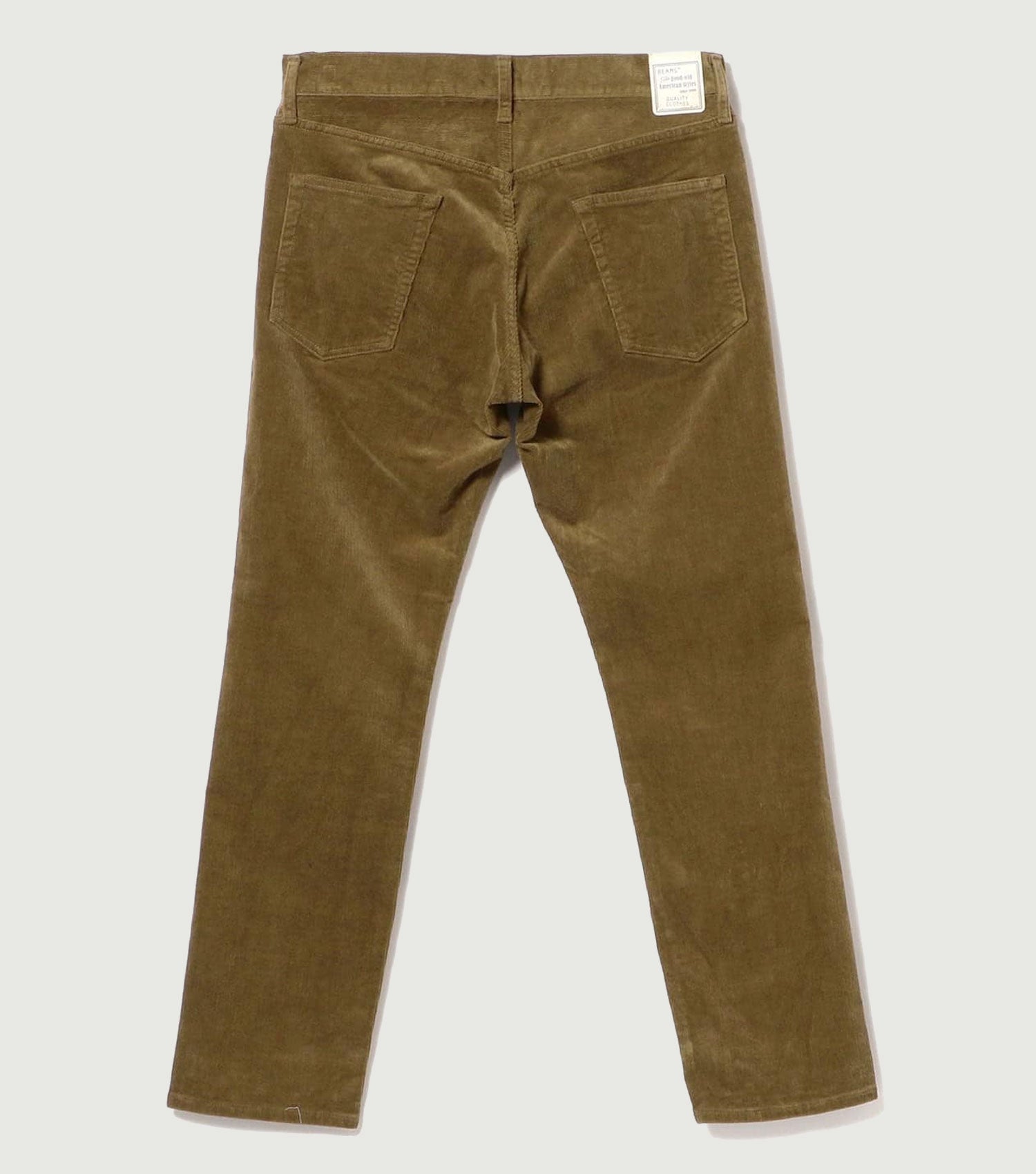 5 Pocket Tapered Corduroy Beige - Beams Plus