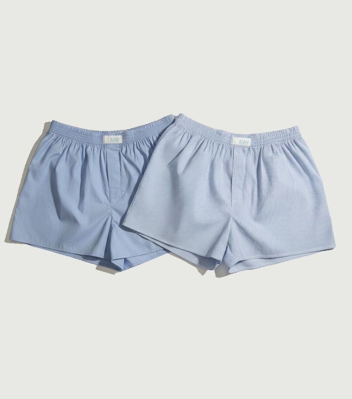 Pack 2 Boxers Blue/Stripe