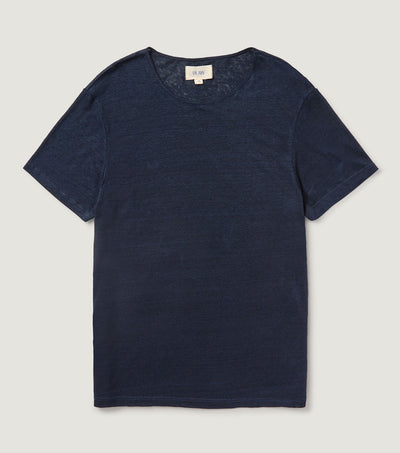 T-Shirt Linen Navy - BLAW