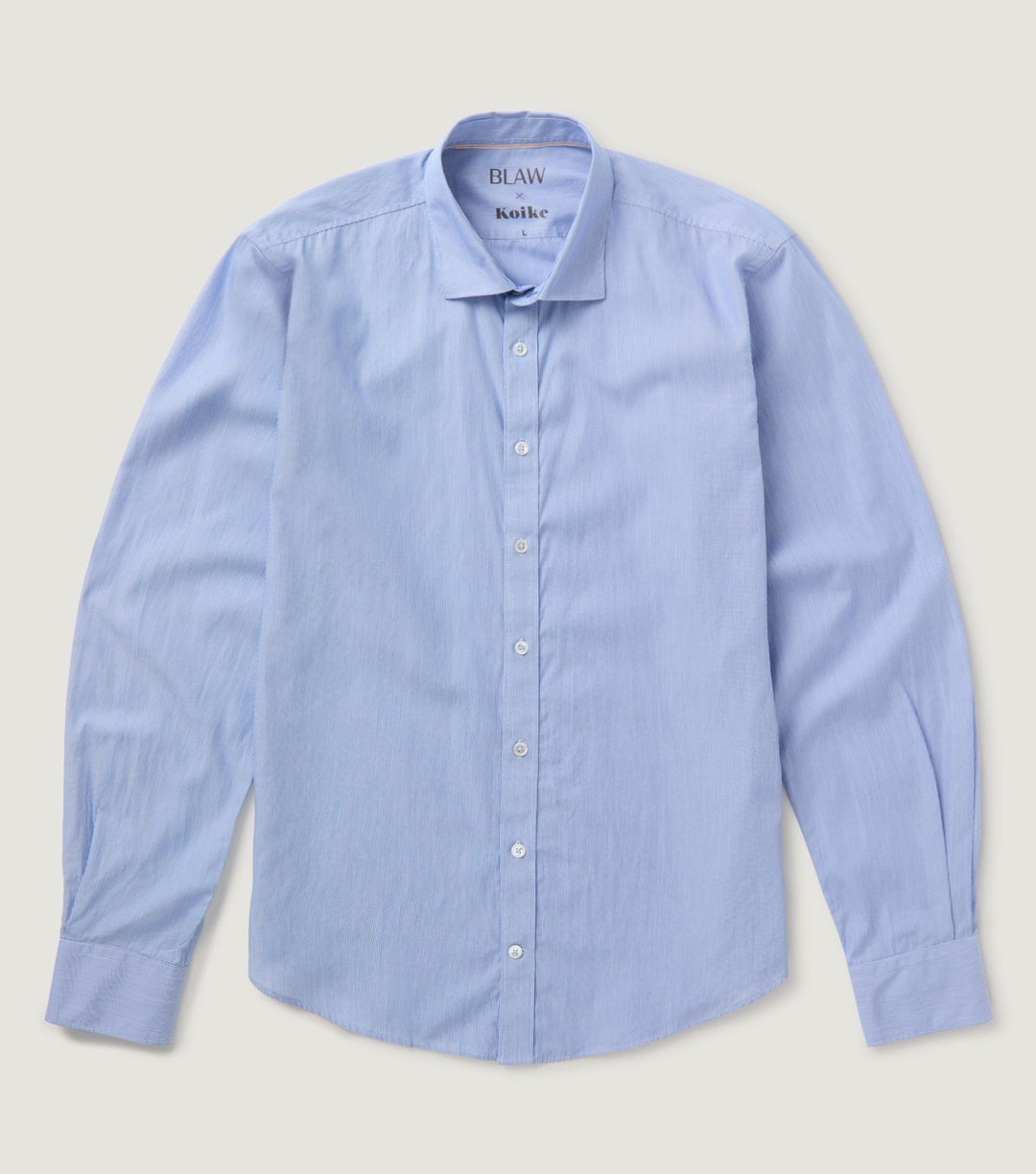 Stripes Spread collar Shirt Blue - BLAW