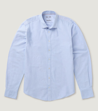 Oxford Spread collar Shirt Sky Blue - BLAW