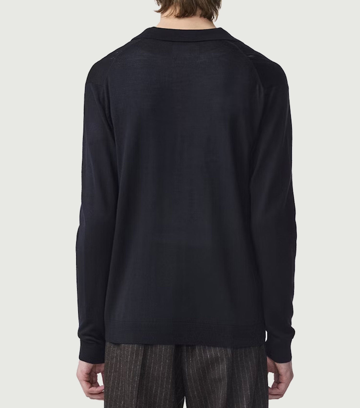 Thor LS Polo Lightweight Cardigan Deep Navy - NN.07