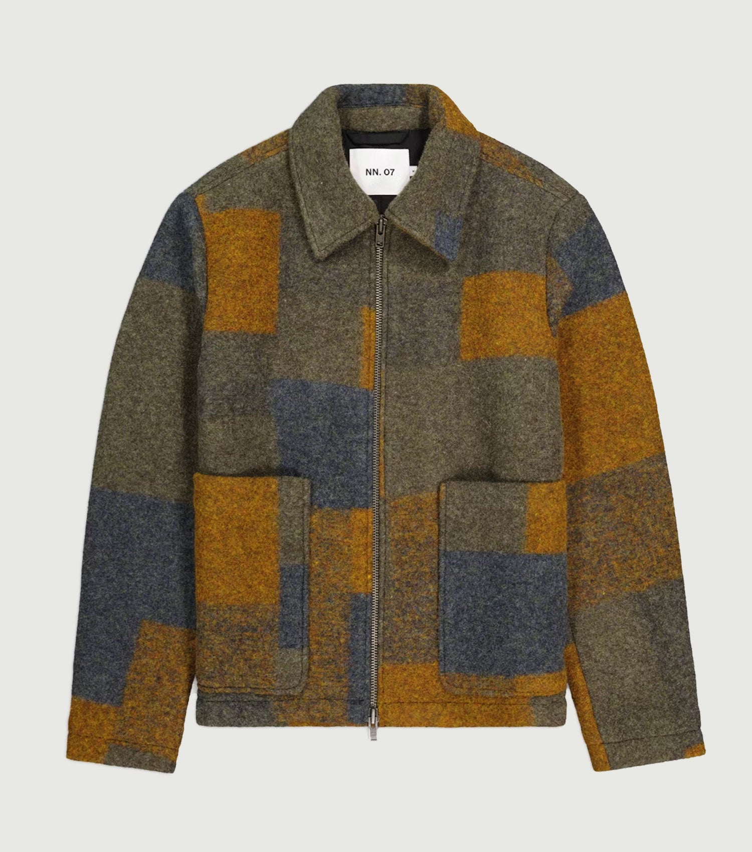 Gael Wool Jacket Brown Check - NN.07