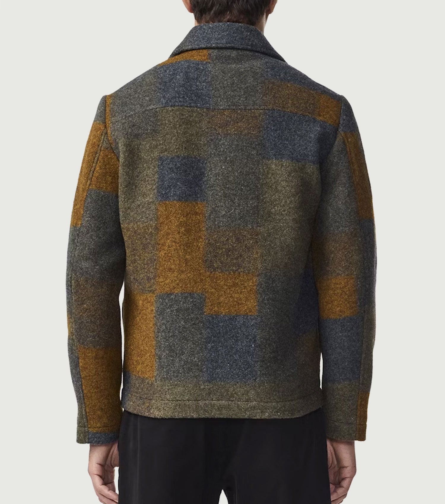 Gael Wool Jacket Brown Check - NN.07
