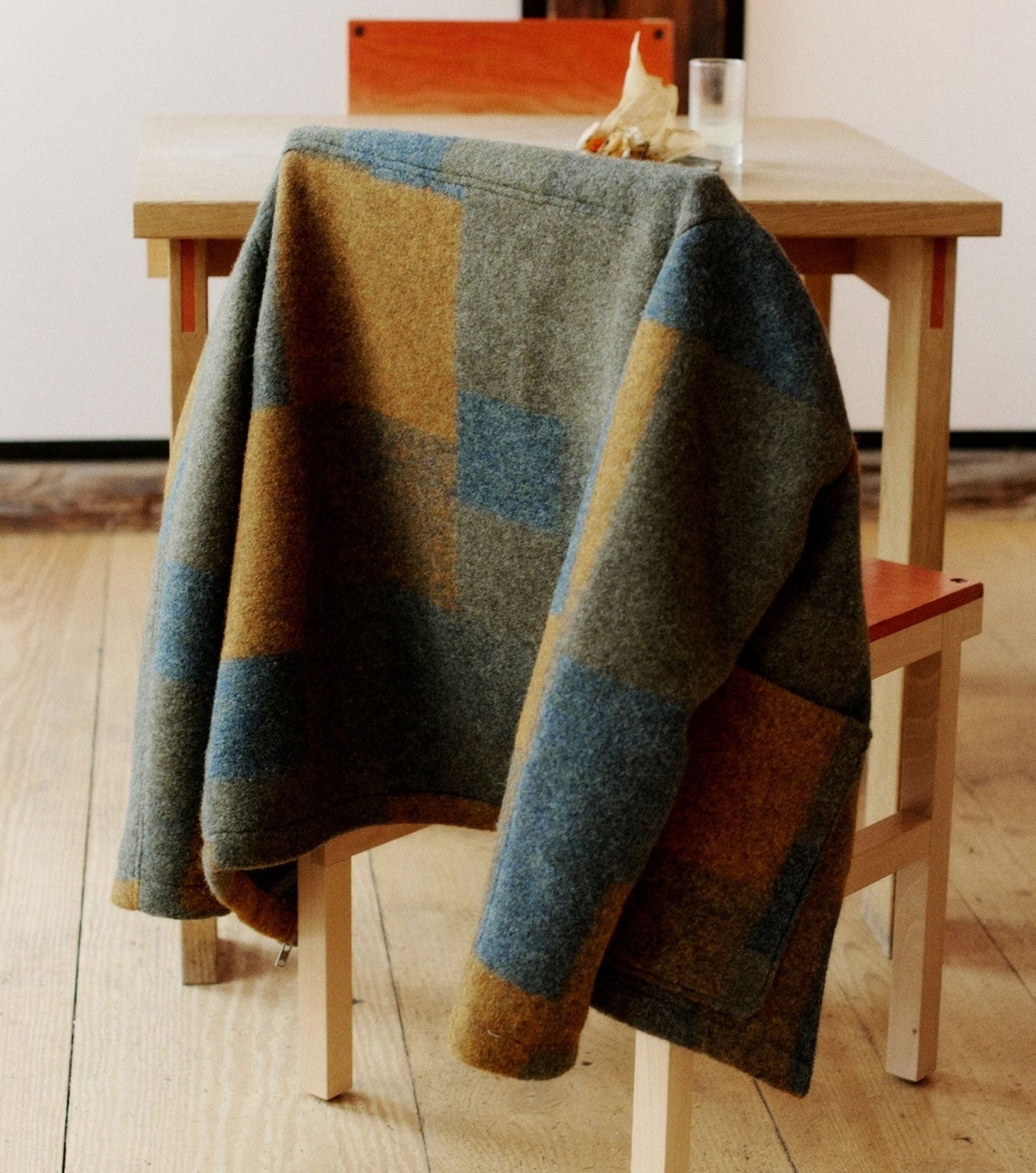 Gael Wool Jacket Brown Check - NN.07