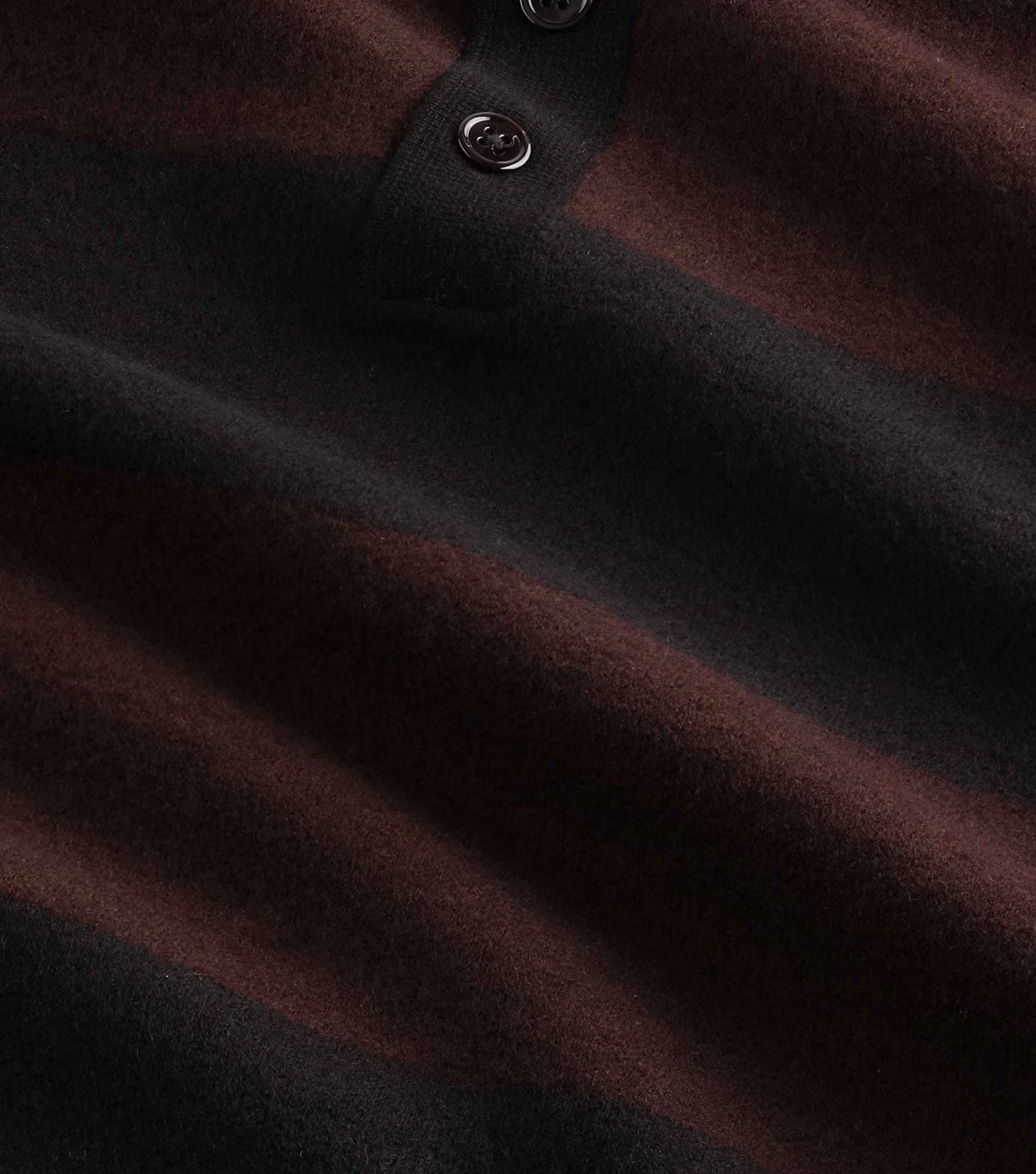 Rugby Polo Boiled wool Polo Black - NN.07