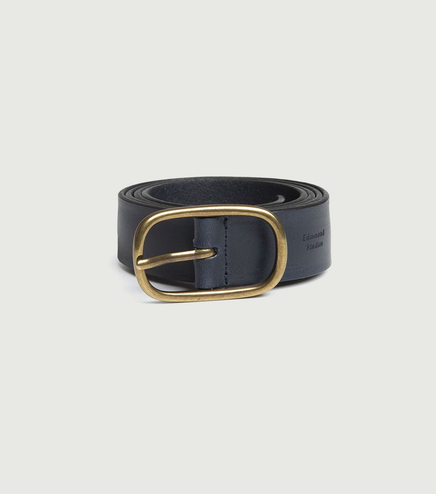 New Raw Belt Plain Navy - Edmmond Studios
