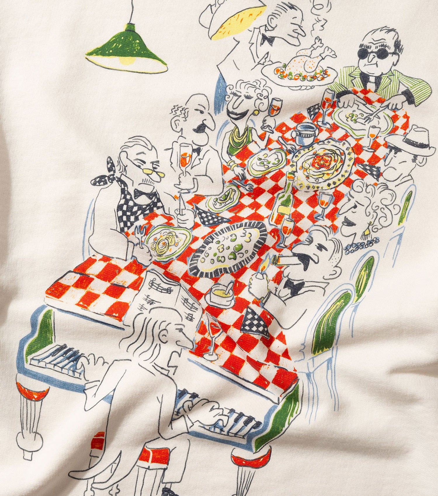Piano Bar Sweatshirts White - Edmmond Studios