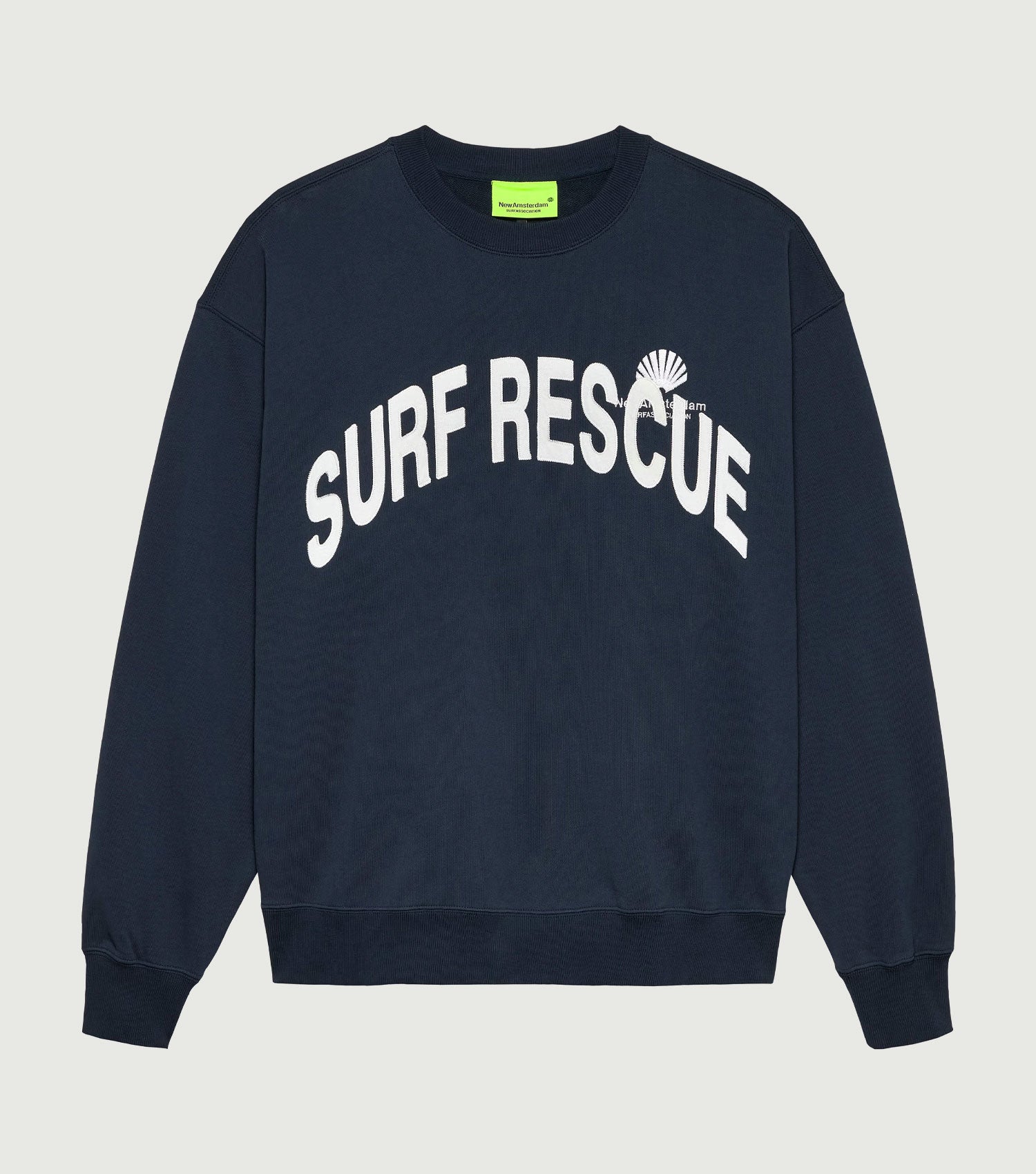 Surf Rescue CrewNeck Navy - New Amsterdam Surf Association
