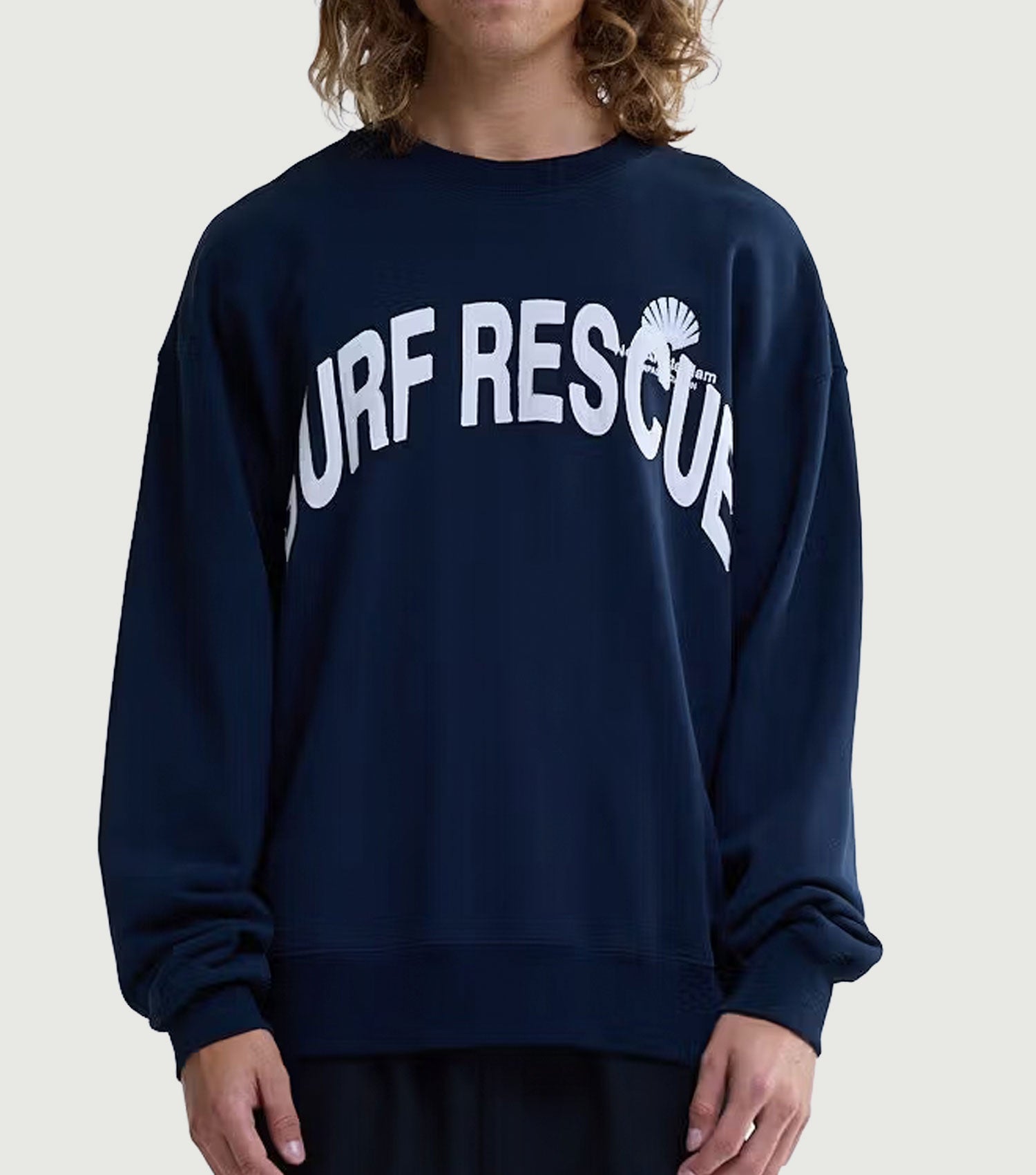 Surf Rescue CrewNeck Navy - New Amsterdam Surf Association