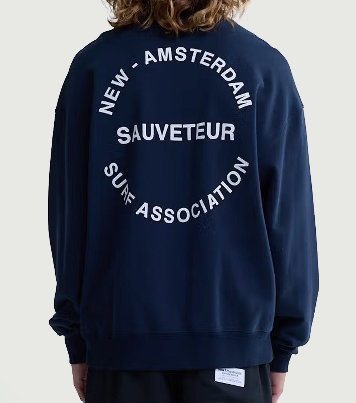 Surf Rescue CrewNeck Navy - New Amsterdam Surf Association