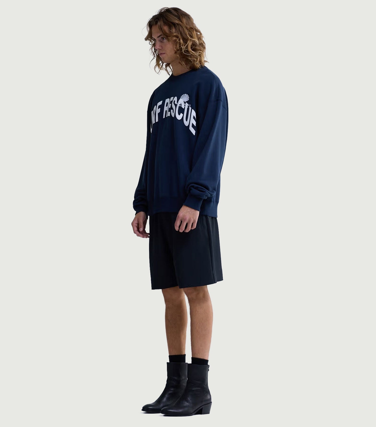 Surf Rescue CrewNeck Navy - New Amsterdam Surf Association