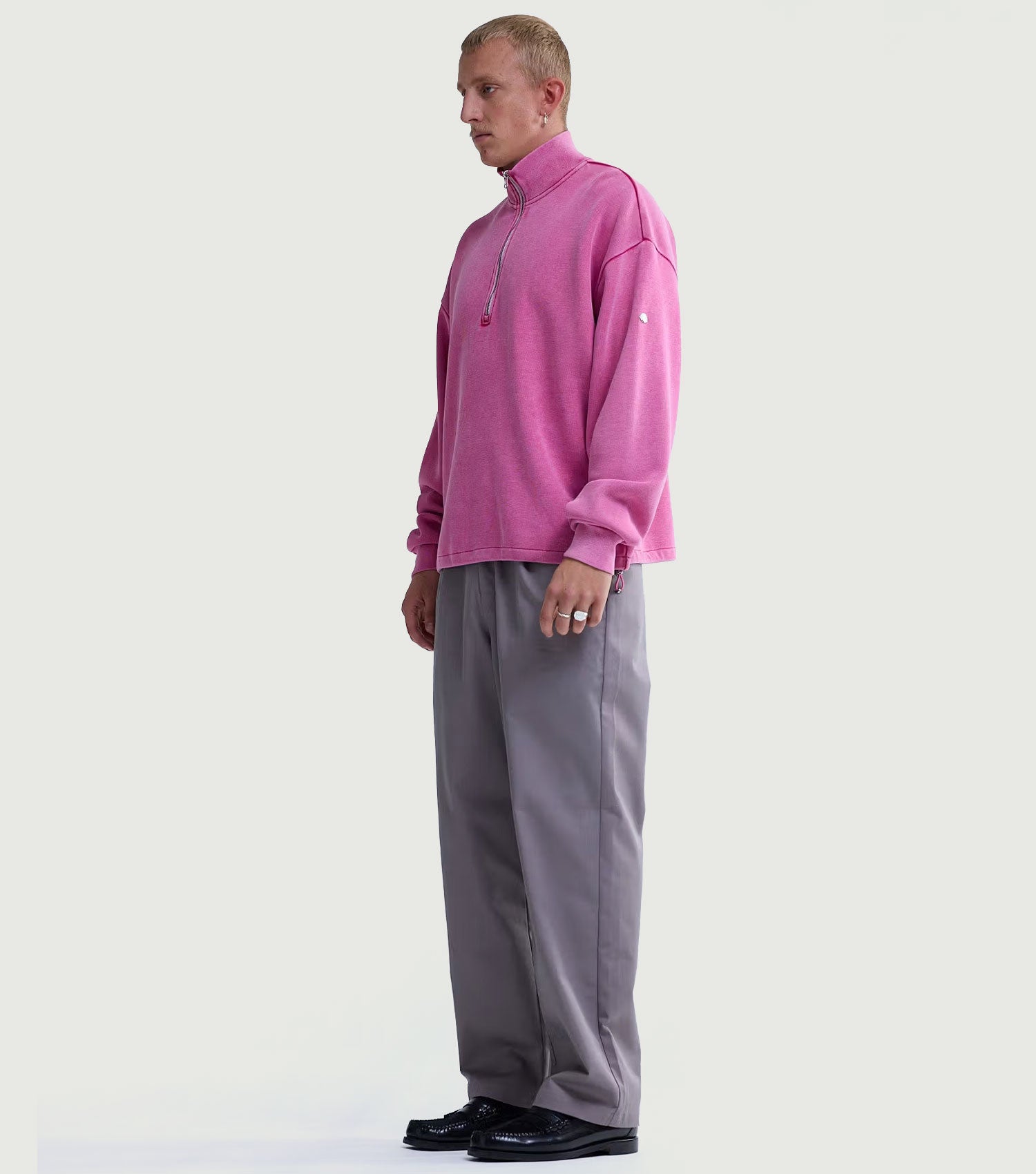 Plate Half-Zip Pink – BLAW