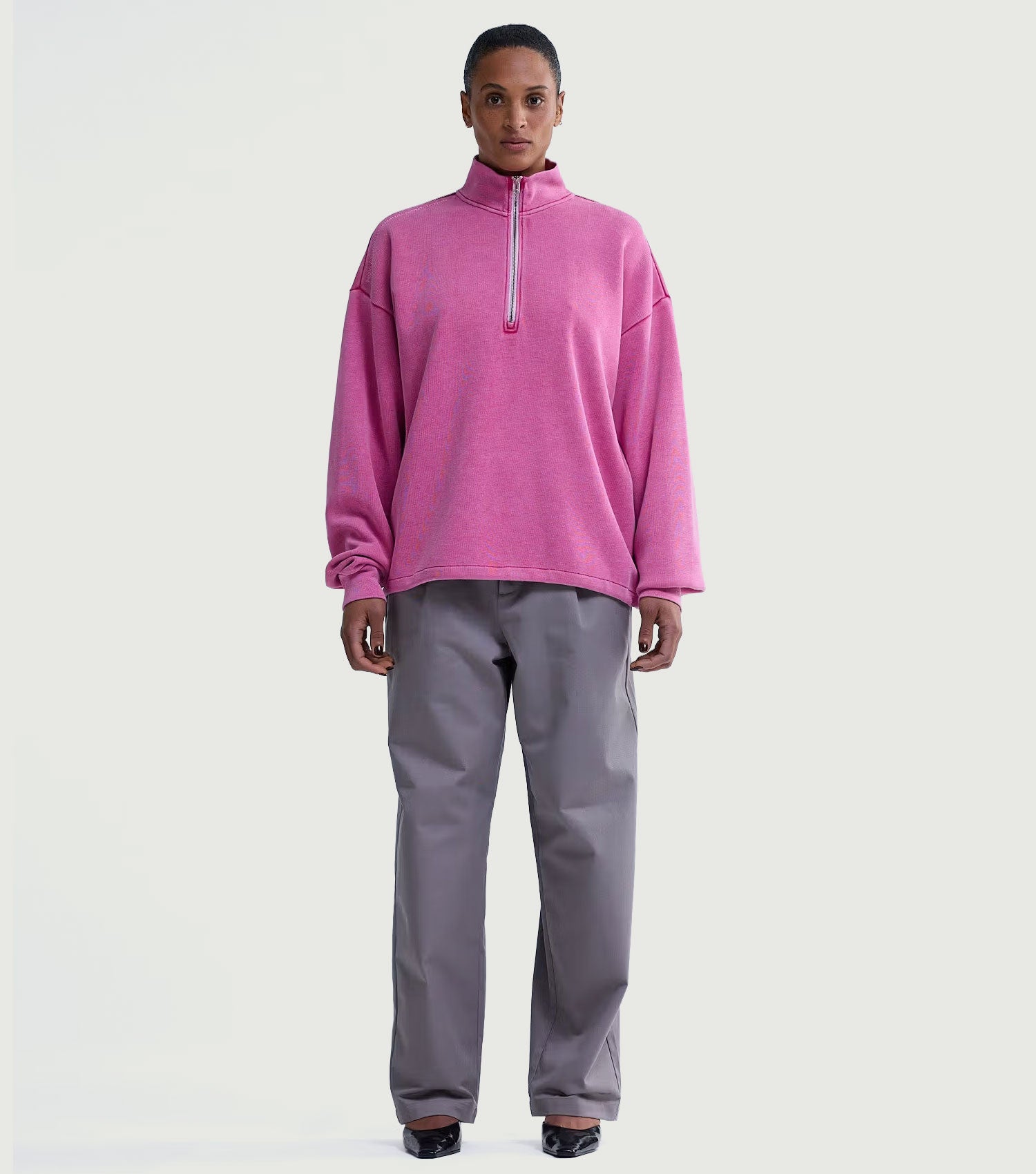 Plate Half-Zip Pink - New Amsterdam Surf Association