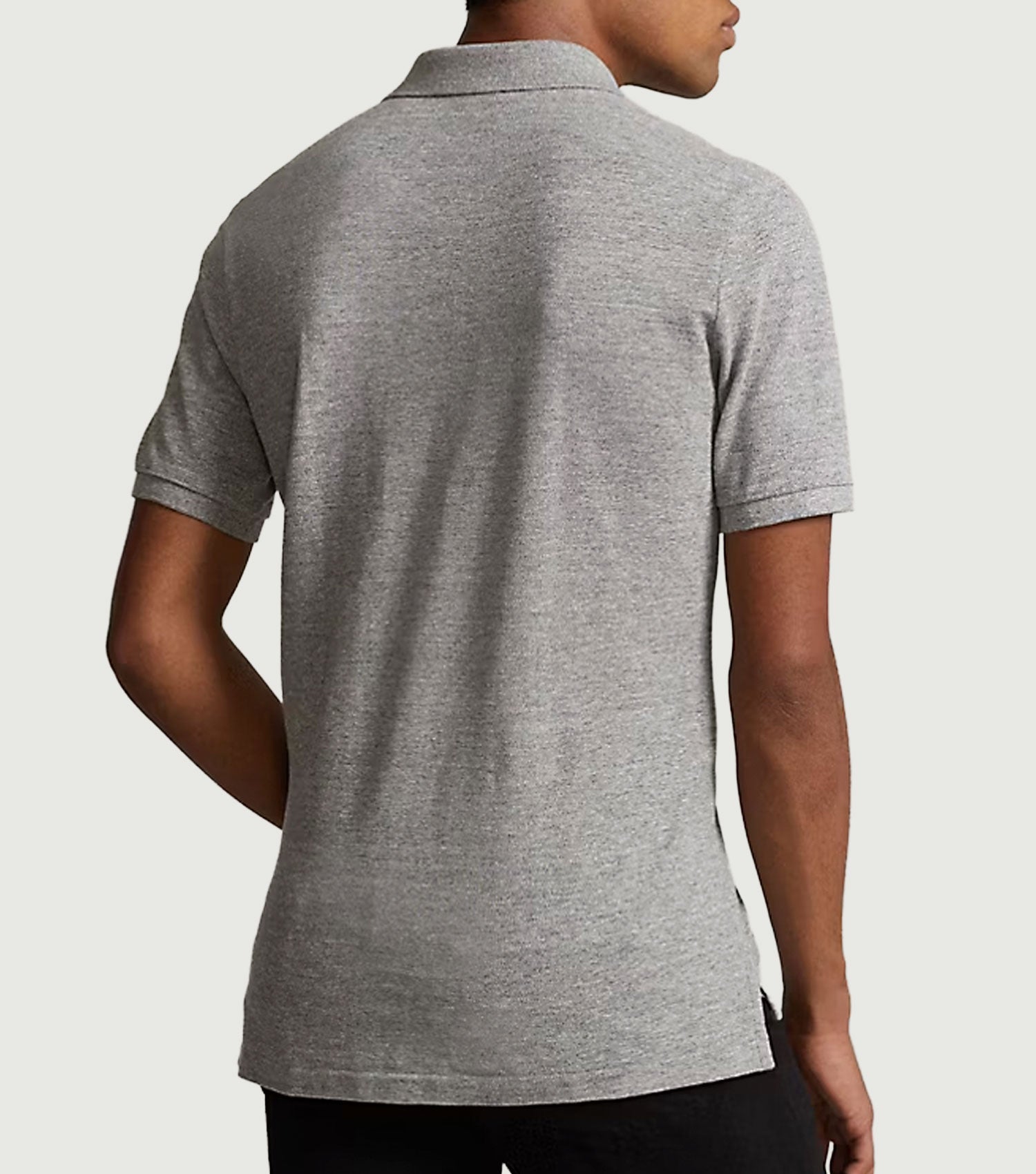 The Iconic Mesh Polo Shirt Heather - Ralph Lauren