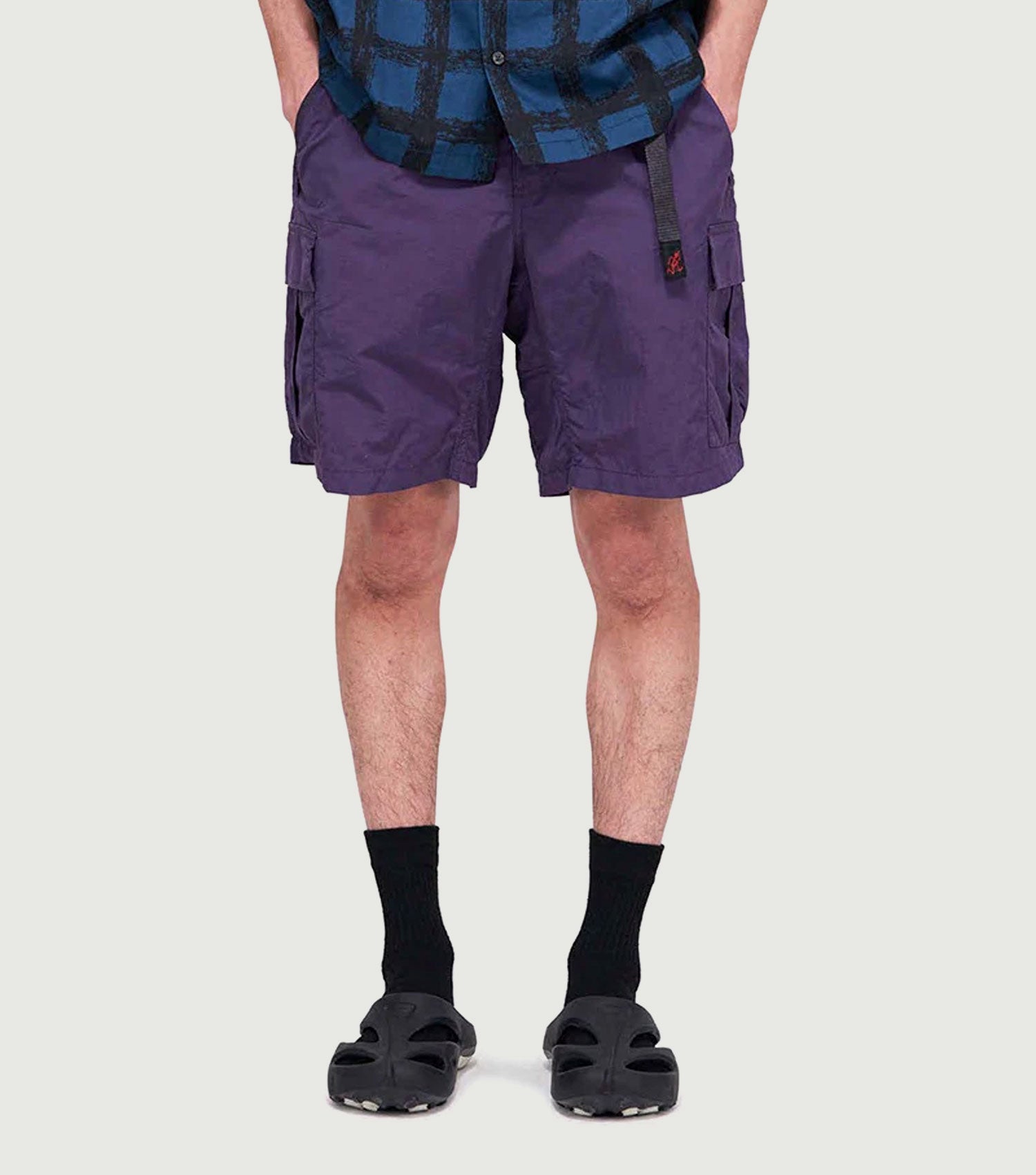 Nylon Explorer Cargo Short Grape - Gramicci