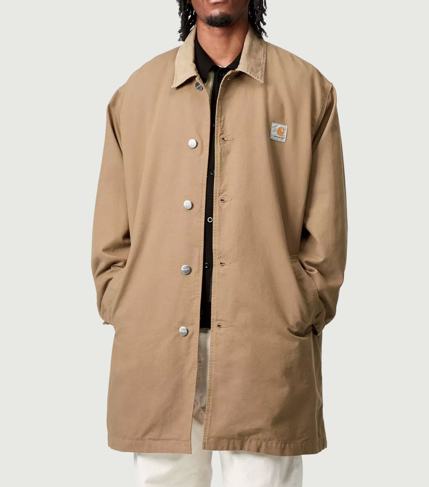 Webster Coat Leather / Leather, Rinsed - Carhartt WIP