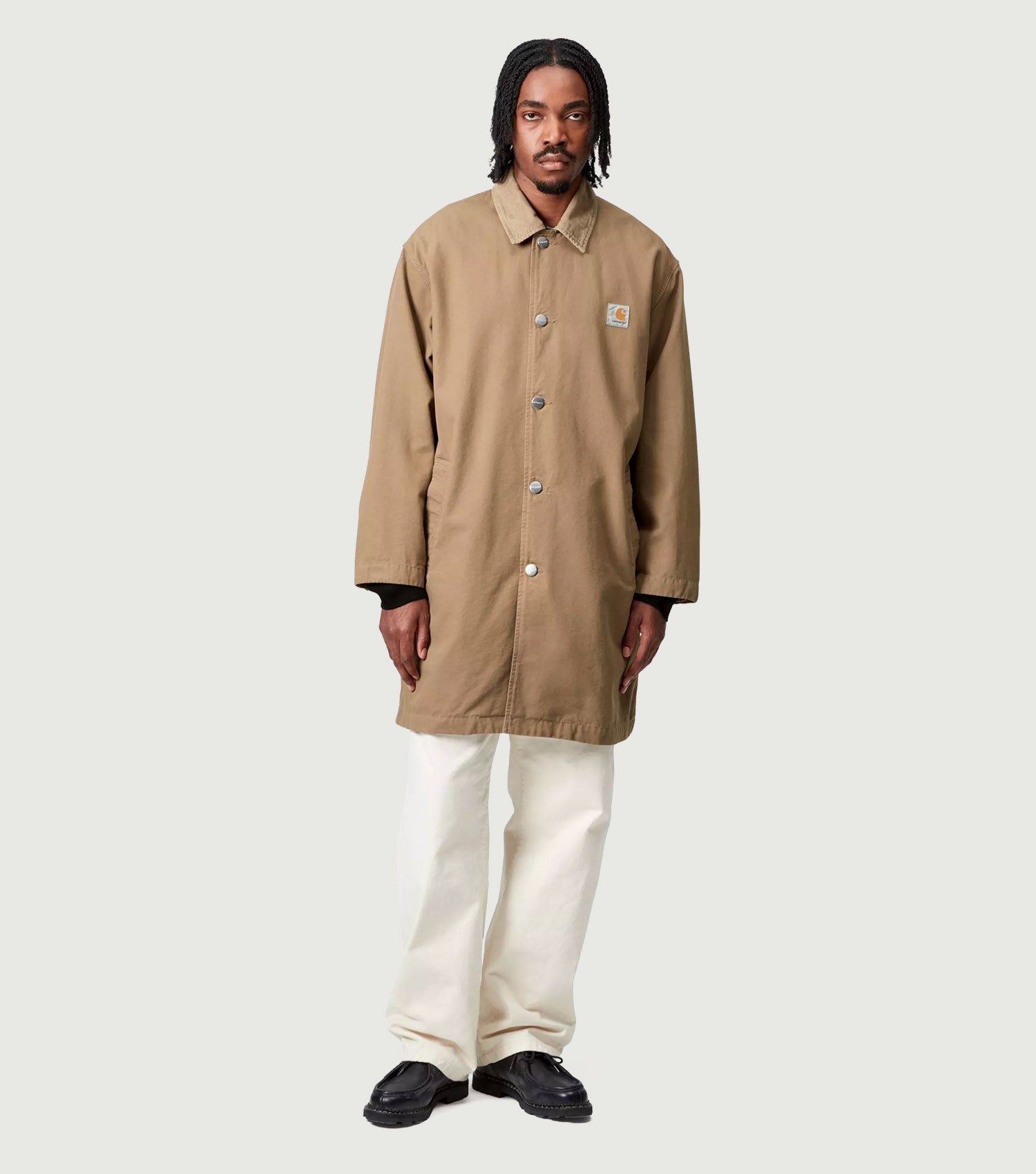 Webster Coat Leather / Leather, Rinsed - Carhartt WIP