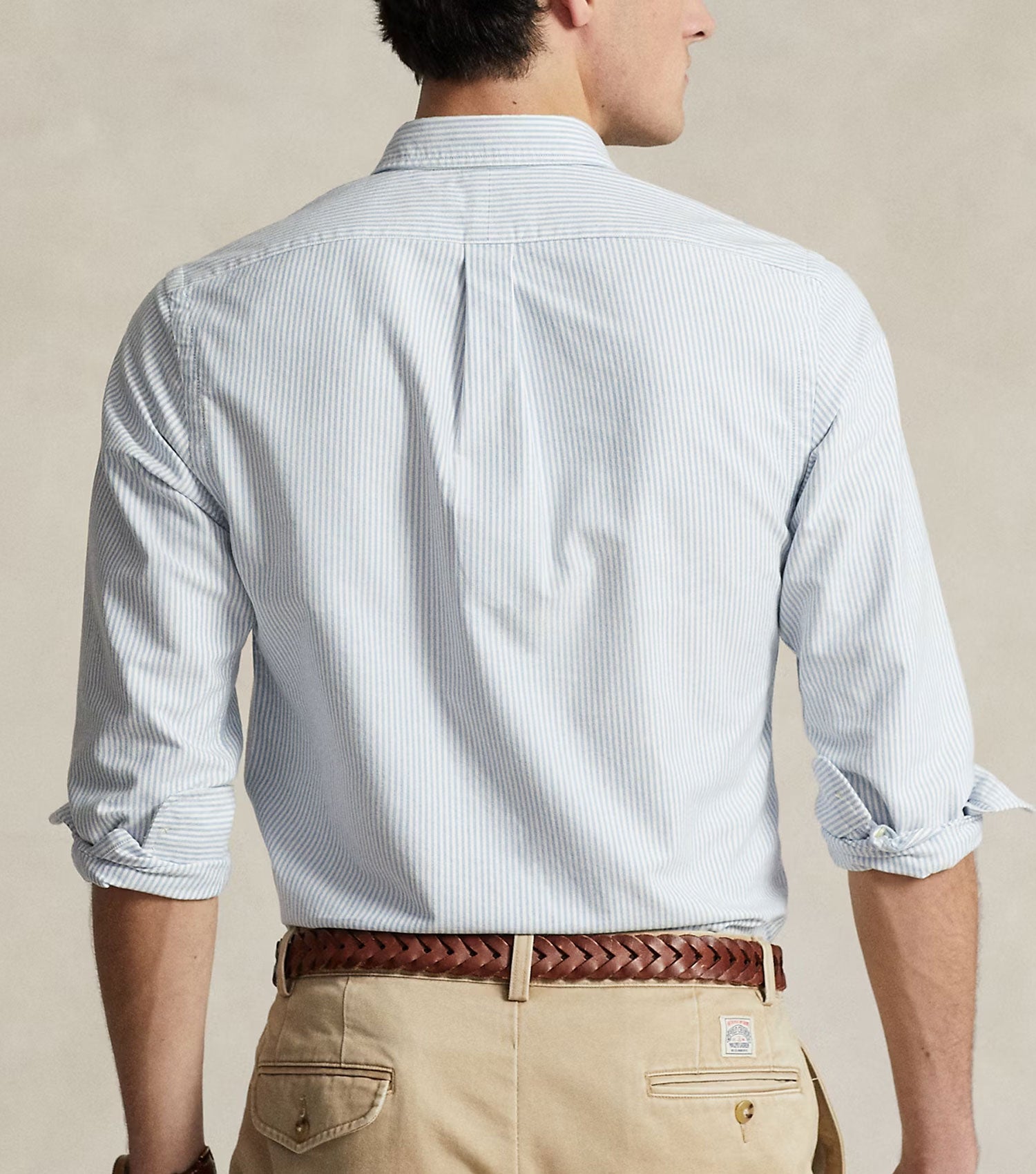 Slim Fit Striped Oxford Shirt Blue/White - Ralph Lauren