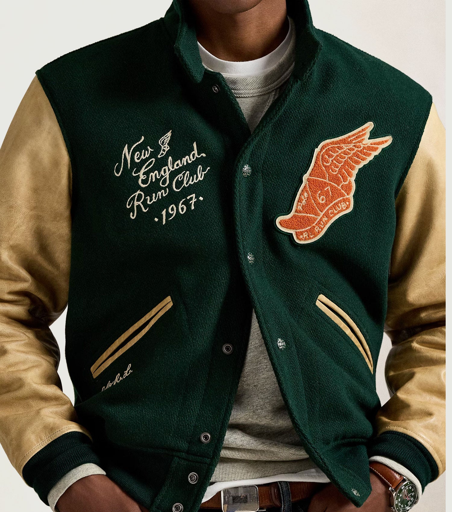 Varsity-Inspired Jacket Churchill Green - Ralph Lauren