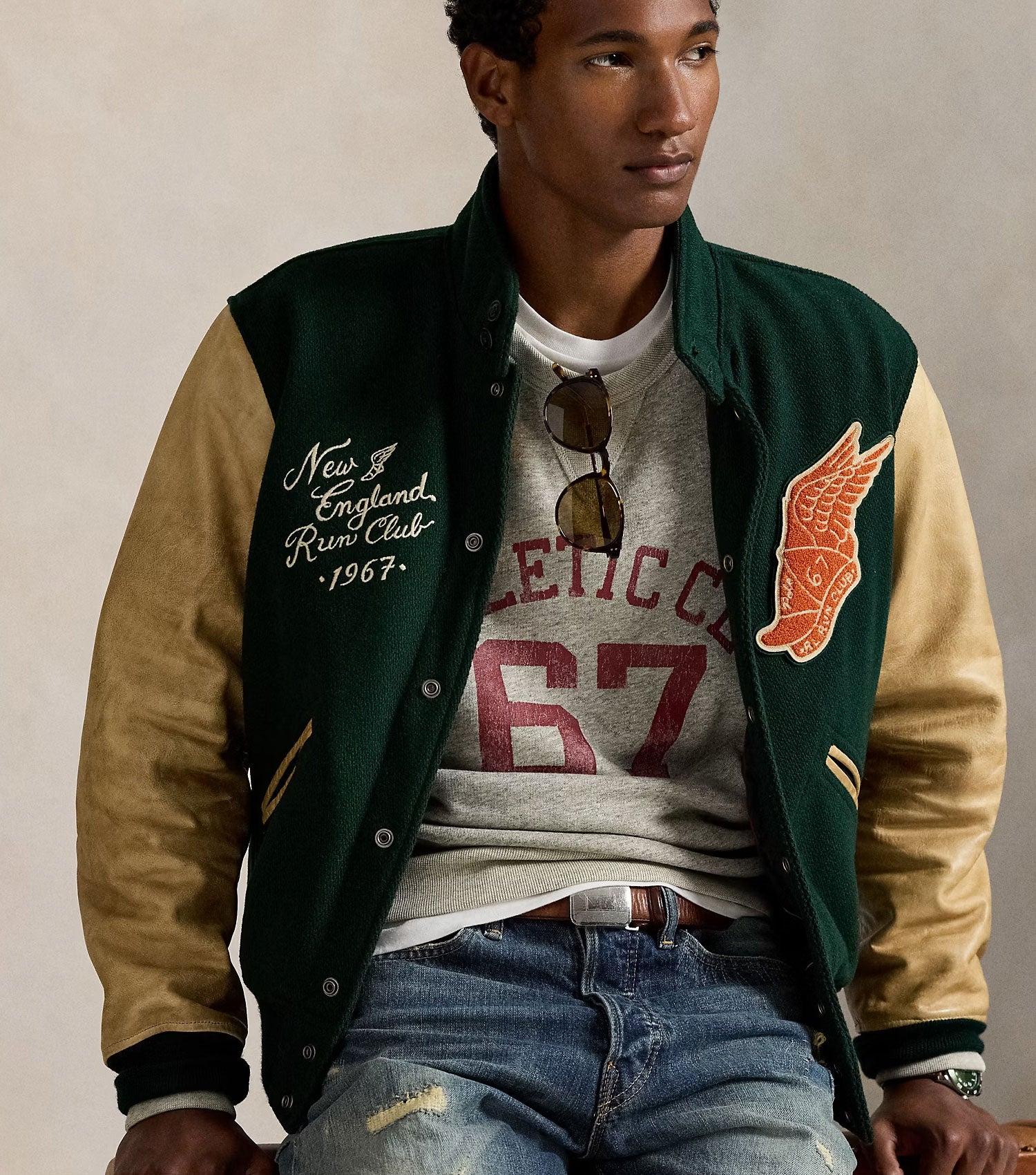Varsity-Inspired Jacket Churchill Green - Ralph Lauren