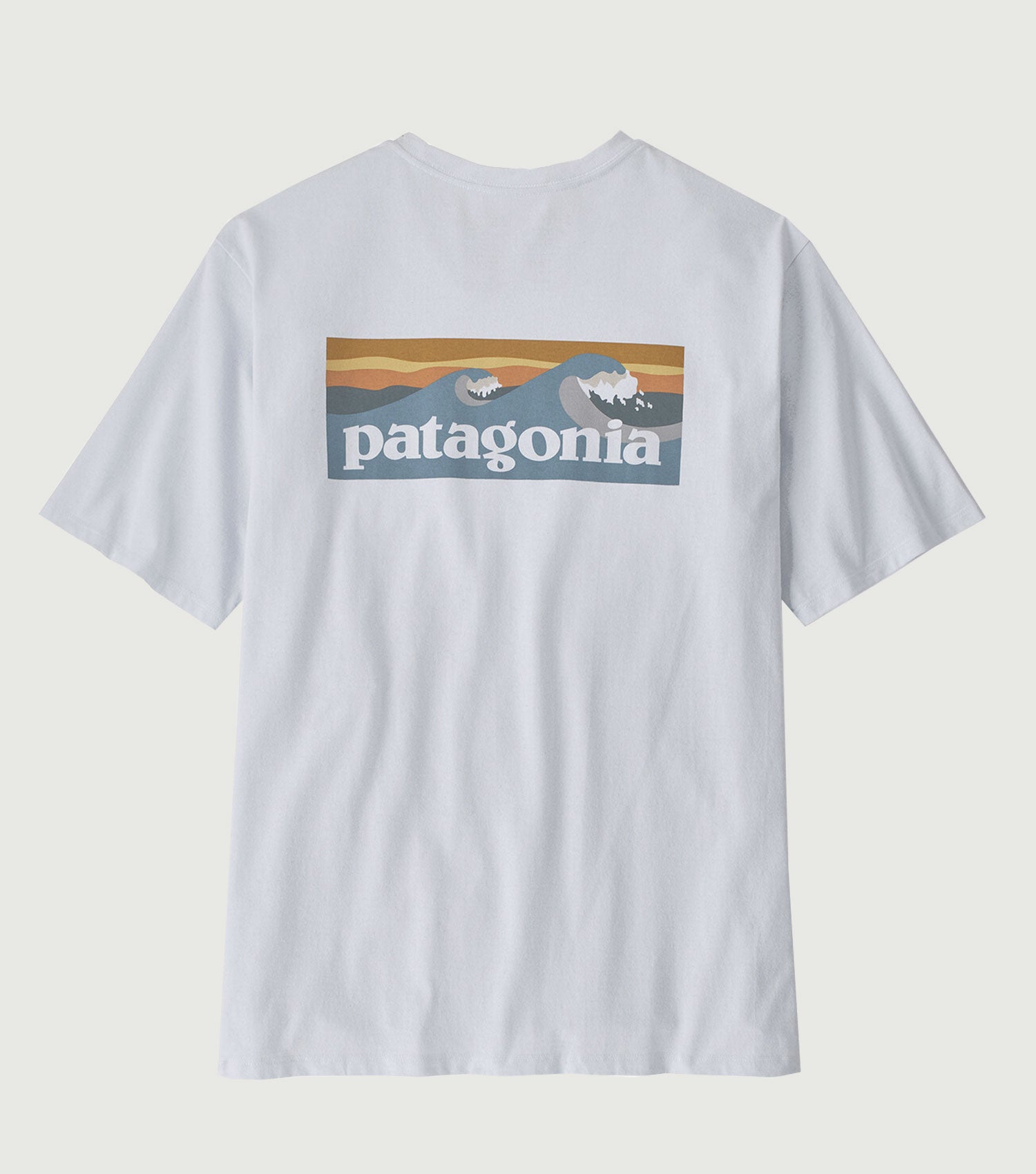 Men's Boardshort Logo Pocket Responsibili-Tee White - Patagonia