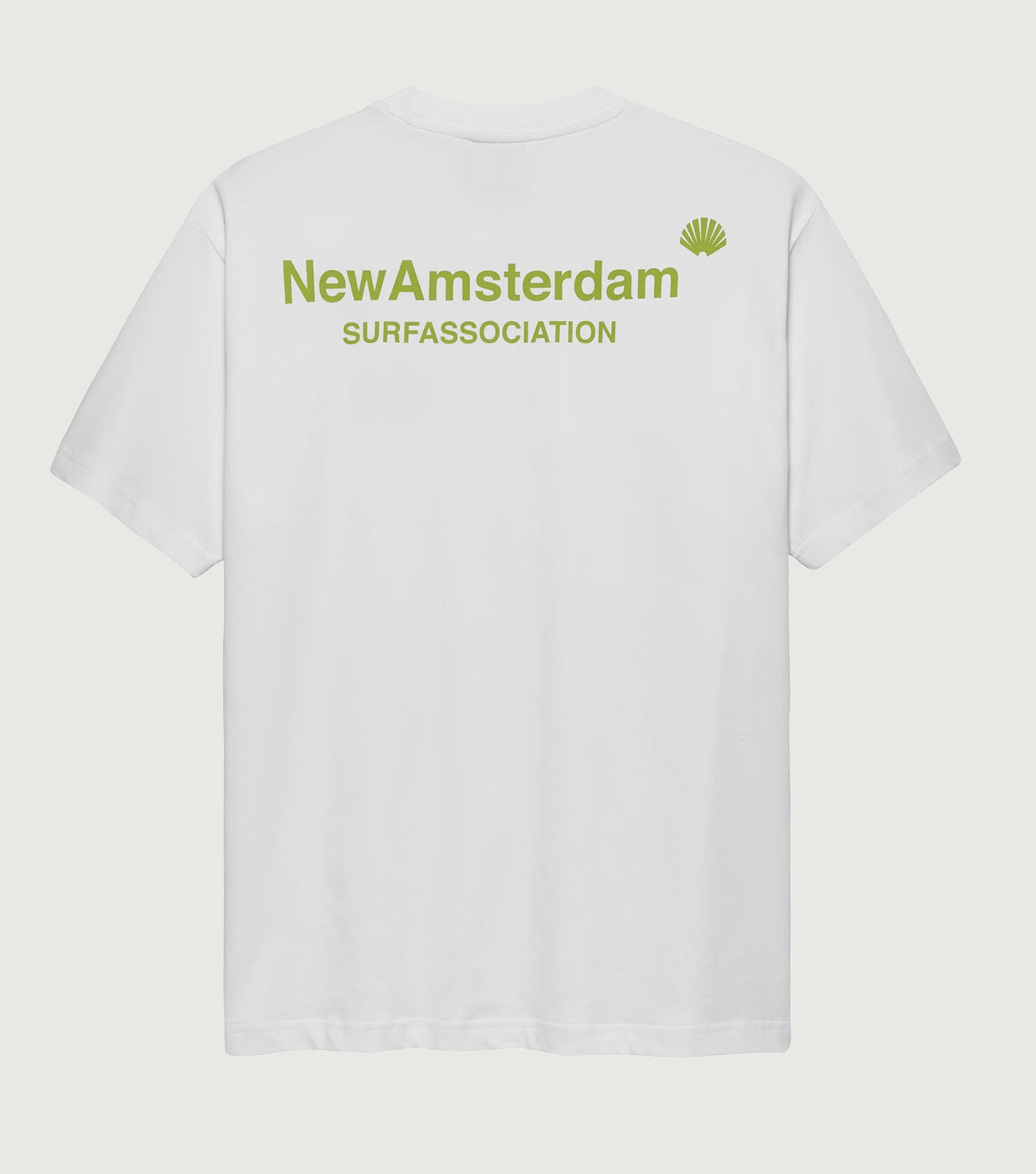 Logo Tee White/Green N - New Amsterdam Surf Association