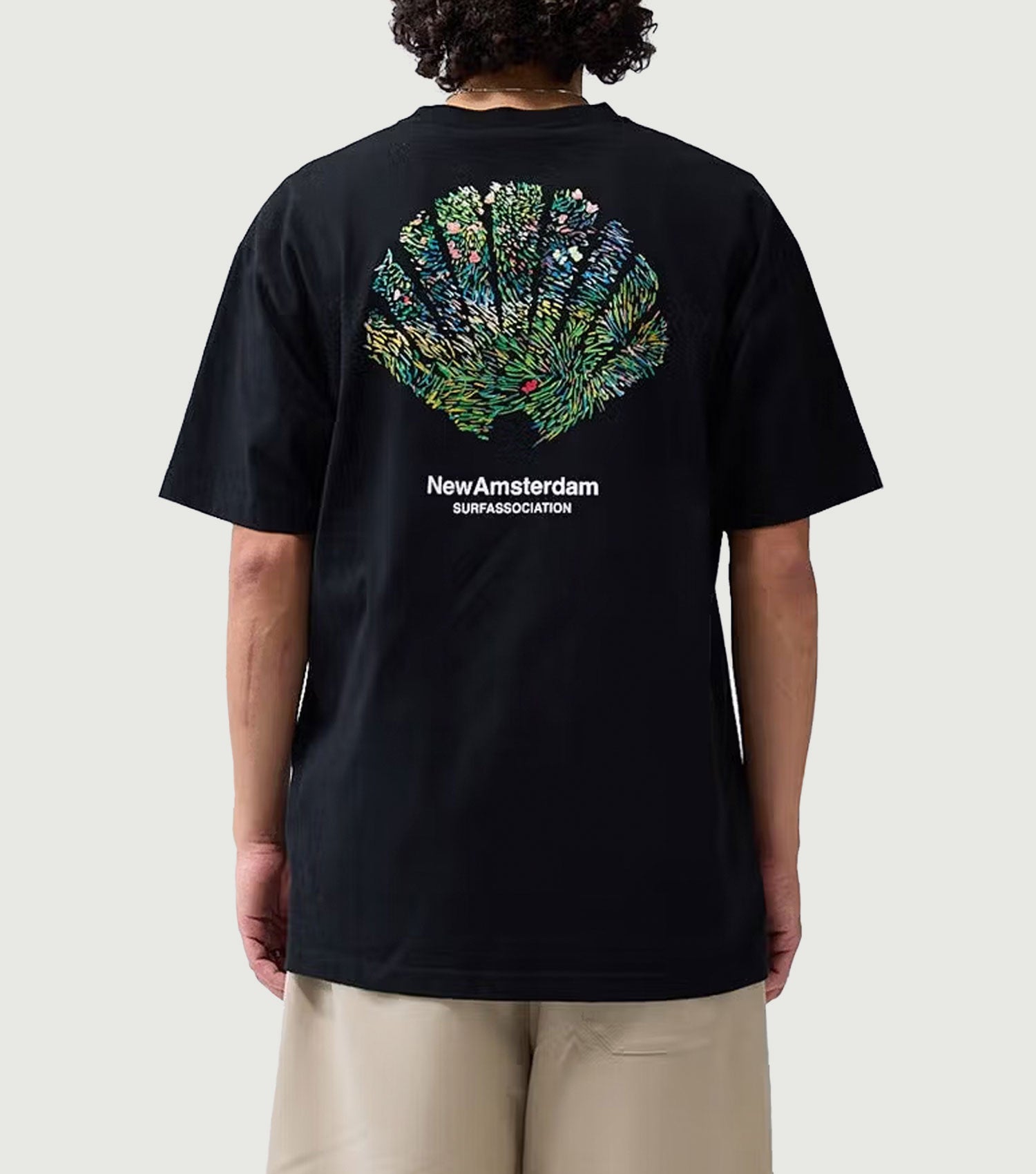 Tall Grass Tee Black - New Amsterdam Surf Association