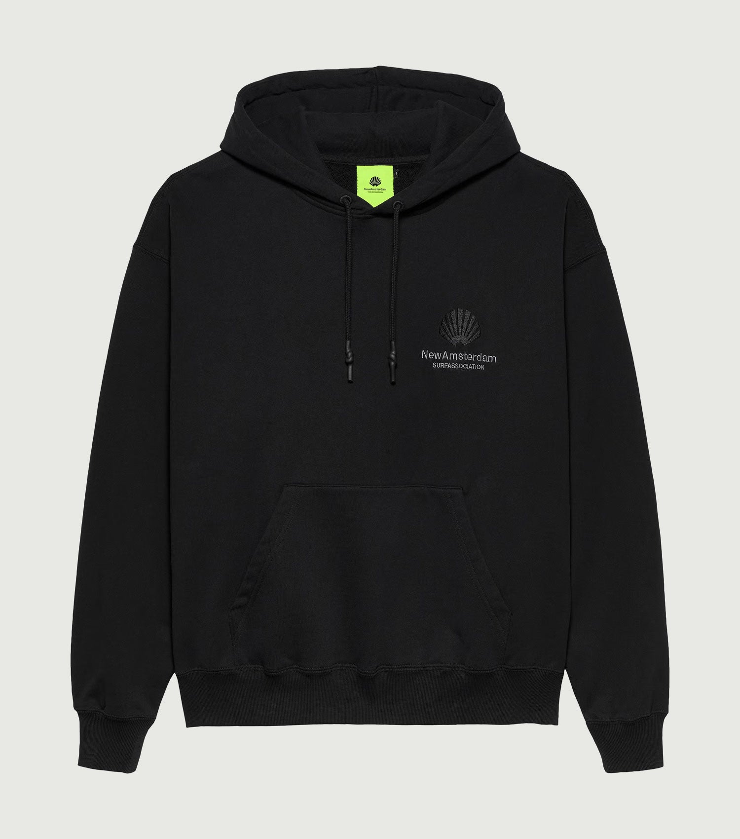 Logo Hoodie Sweater Black - New Amsterdam Surf Association