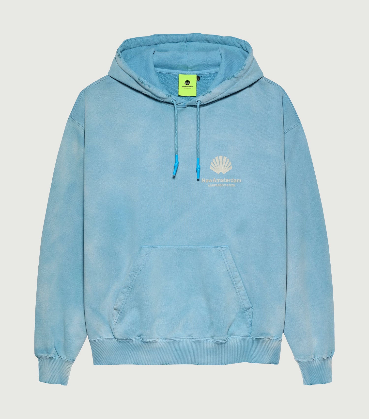 Logo Hoodie Sweater Washed Blue - New Amsterdam Surf Association