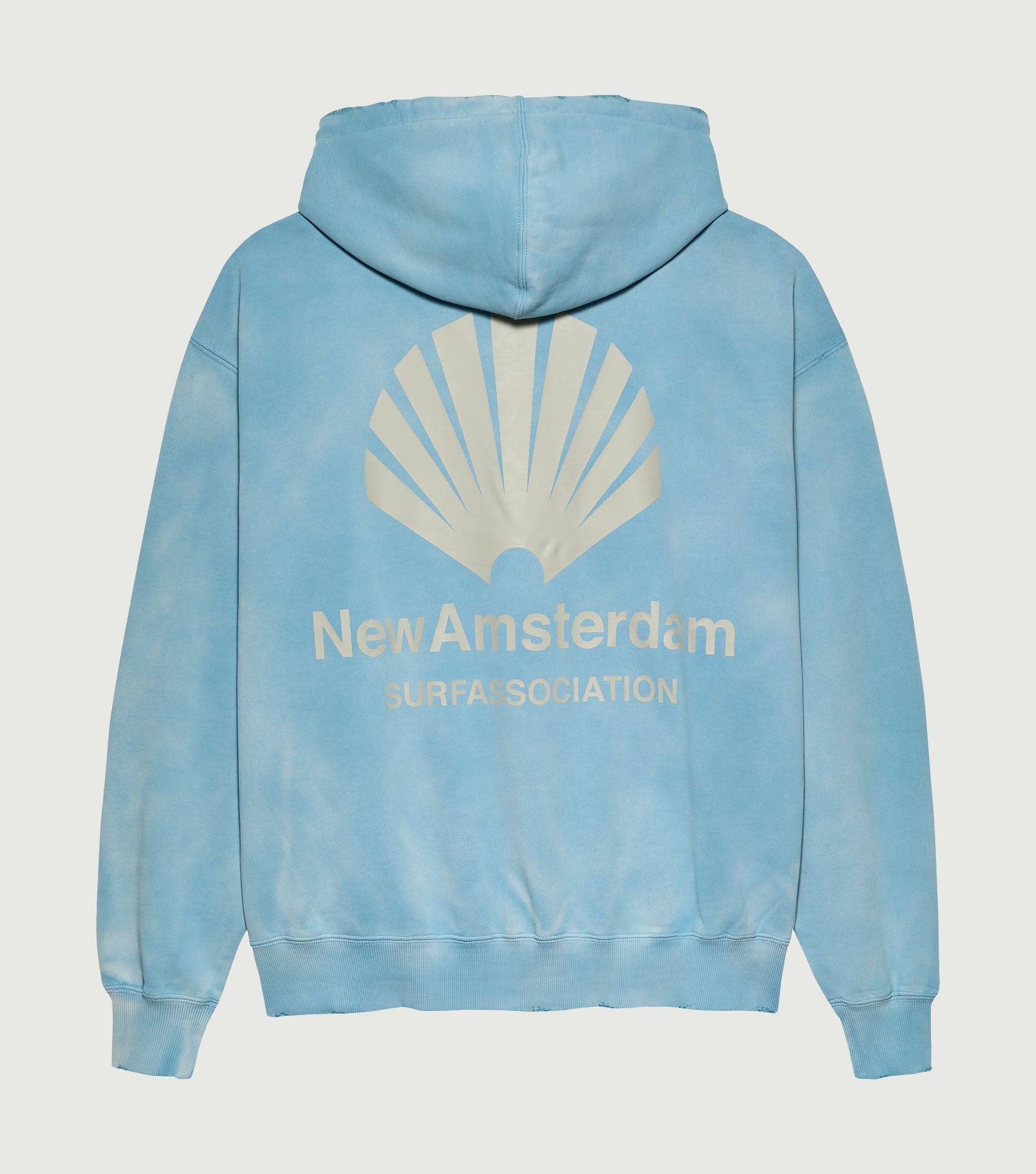 Logo Hoodie Sweater Washed Blue - New Amsterdam Surf Association