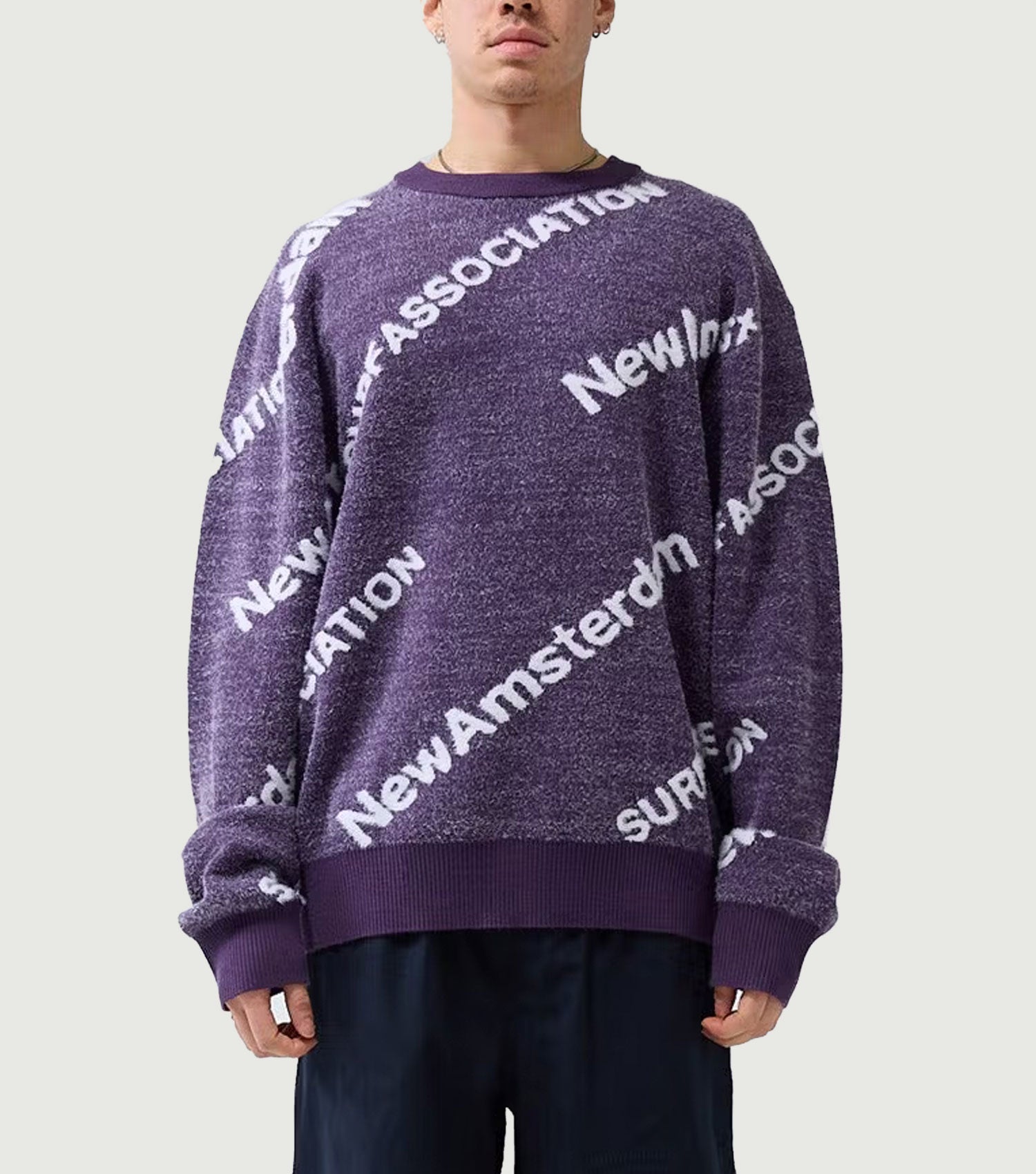 Name Knit Aop Purple Haze / White - New Amsterdam Surf Association