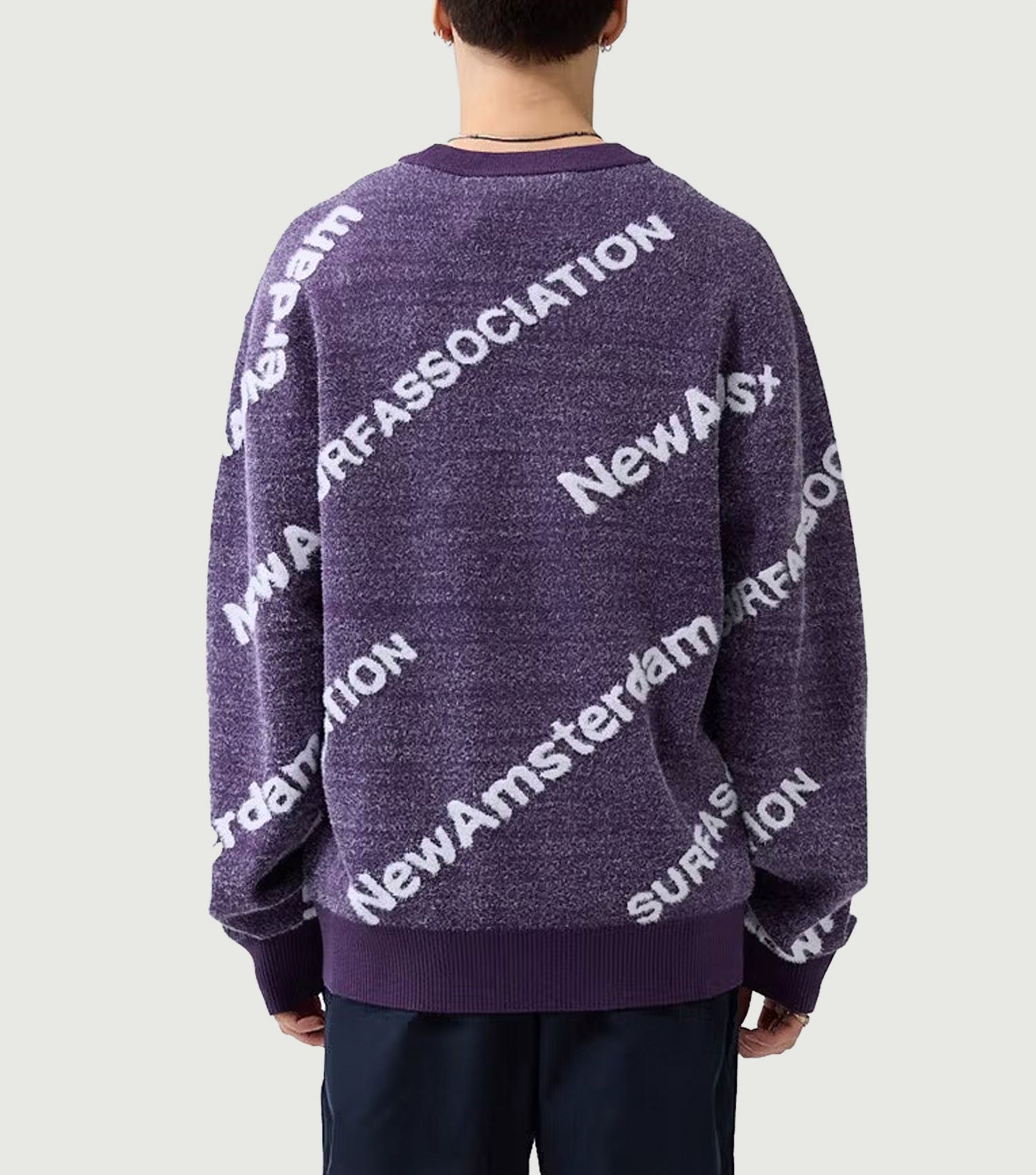 Name Knit Aop Purple Haze / White - New Amsterdam Surf Association